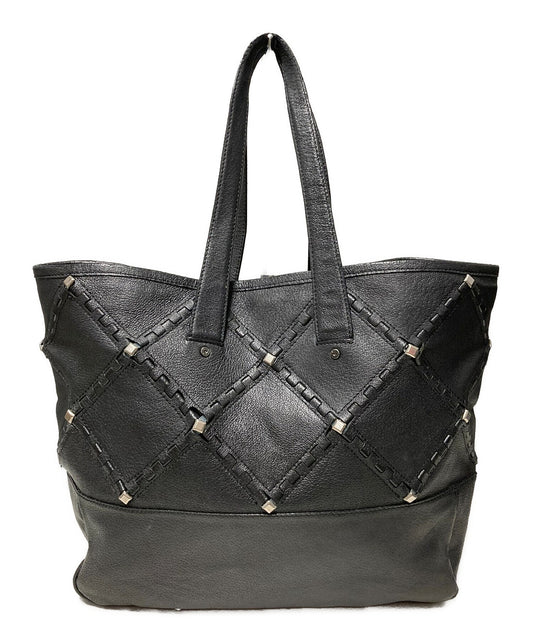 [Pre-owned] ISSEY MIYAKE Studded leather tote bag