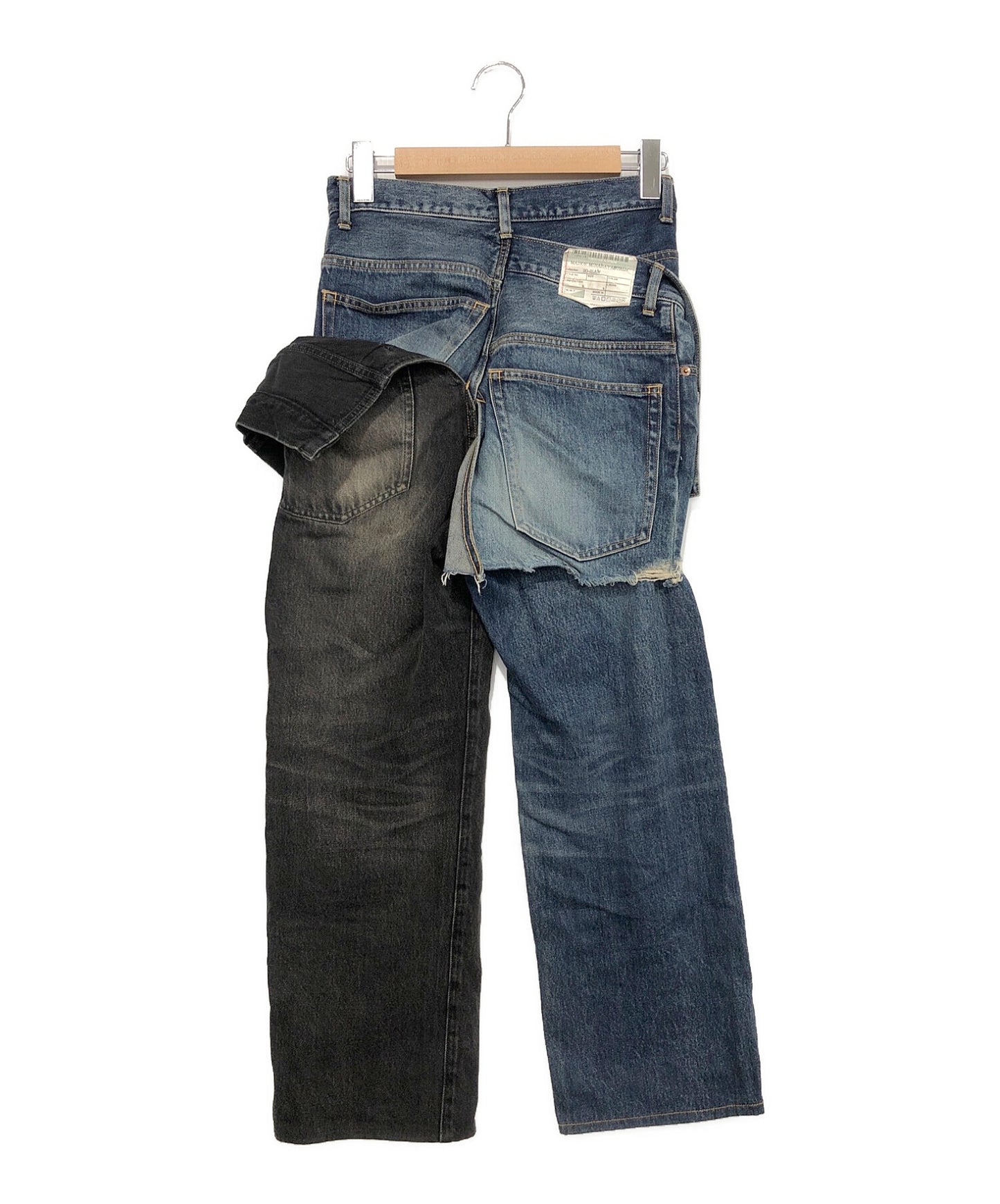 [Pre-owned] Maison MIHARA YASUHIRO Docking layered denim pants B05PT342