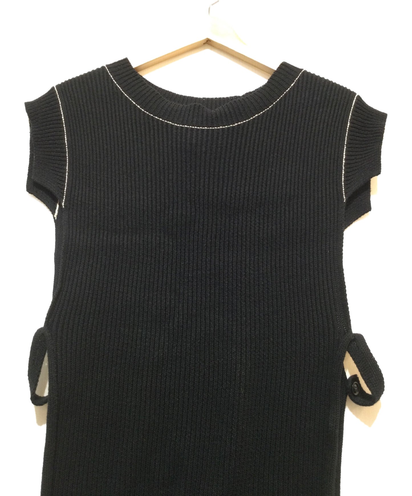 [Pre-owned] Y's Knit half sleeve linen vest YH-K05-087-3