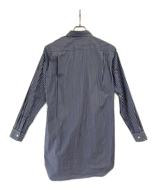 [Pre-owned] COMME des GARCONS HOMME PLUS Circle-cut Stripe Cotton Long Button Shirt PC-B015