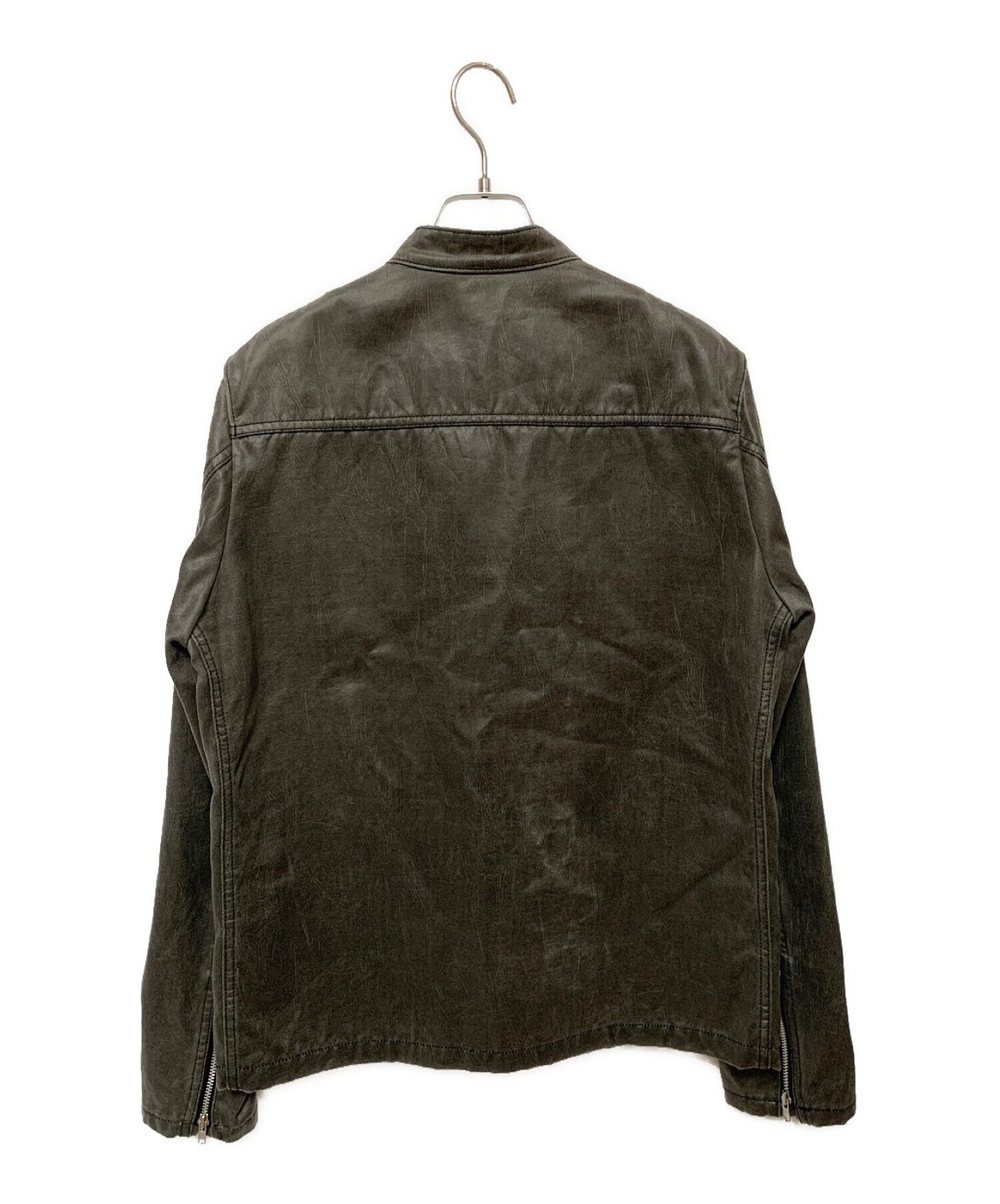 88AW GARCONS homme Leather Collar Plaid｜ジャケット/アウター 