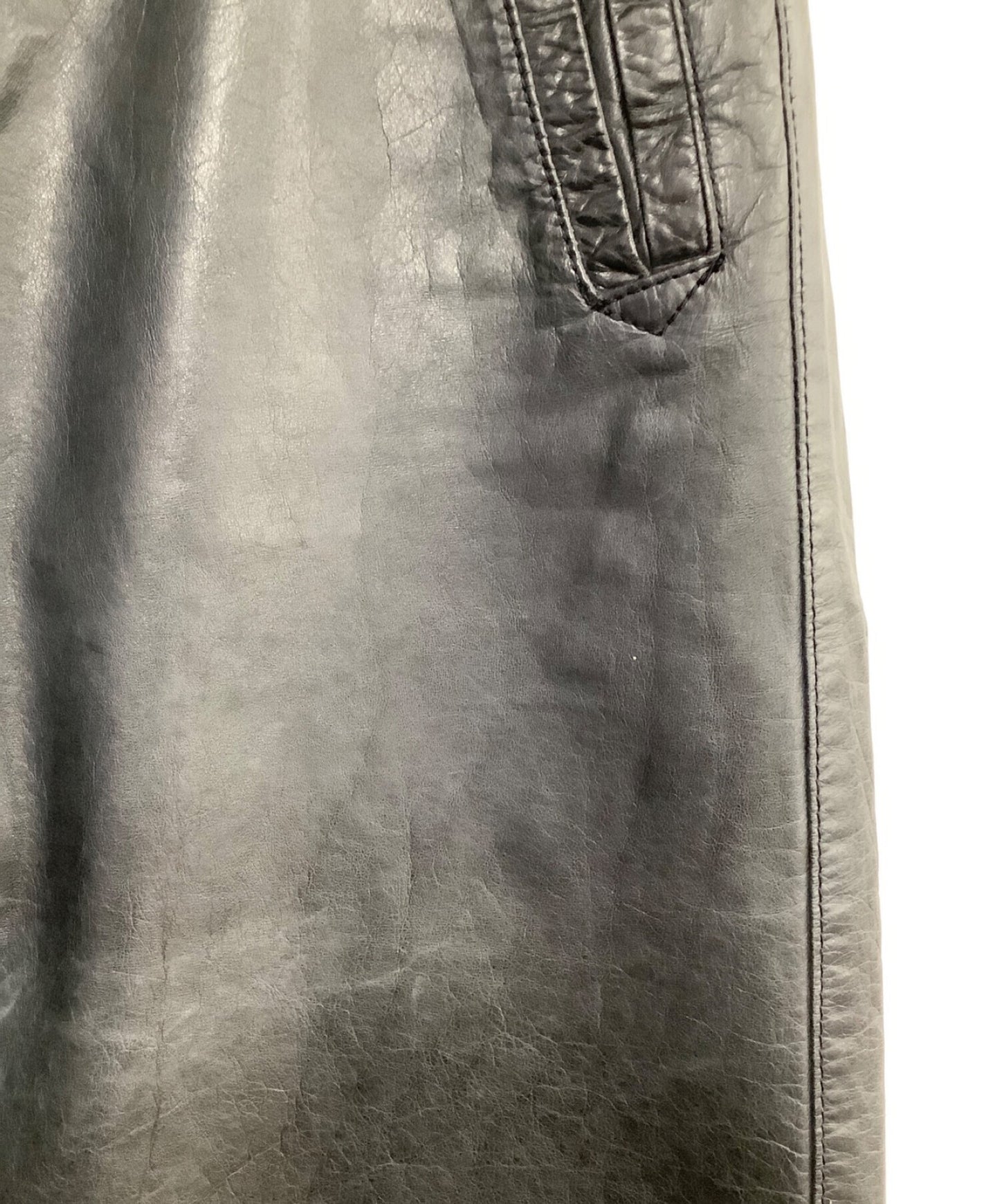 ISSEY MIYAKE MEN leather pants ME13LF004