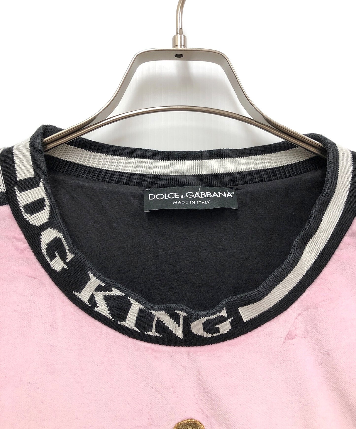 [Pre-owned] DOLCE & GABBANA 18AW Angel Embroidered Velvet Sweatshirt G9MR3Z