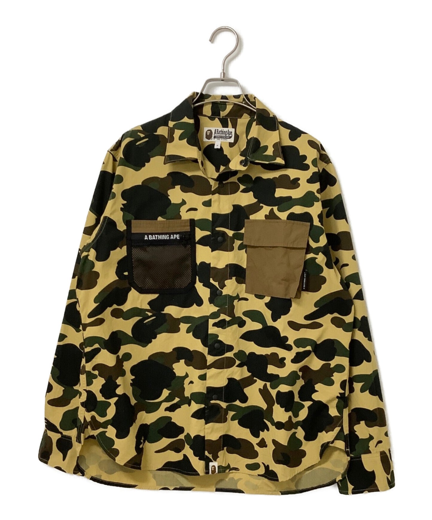 A BATHING APE 1ST CAMO OUTDOOR DETAIL POCKET RELAXED FIT SHIRT 001SHI801004M