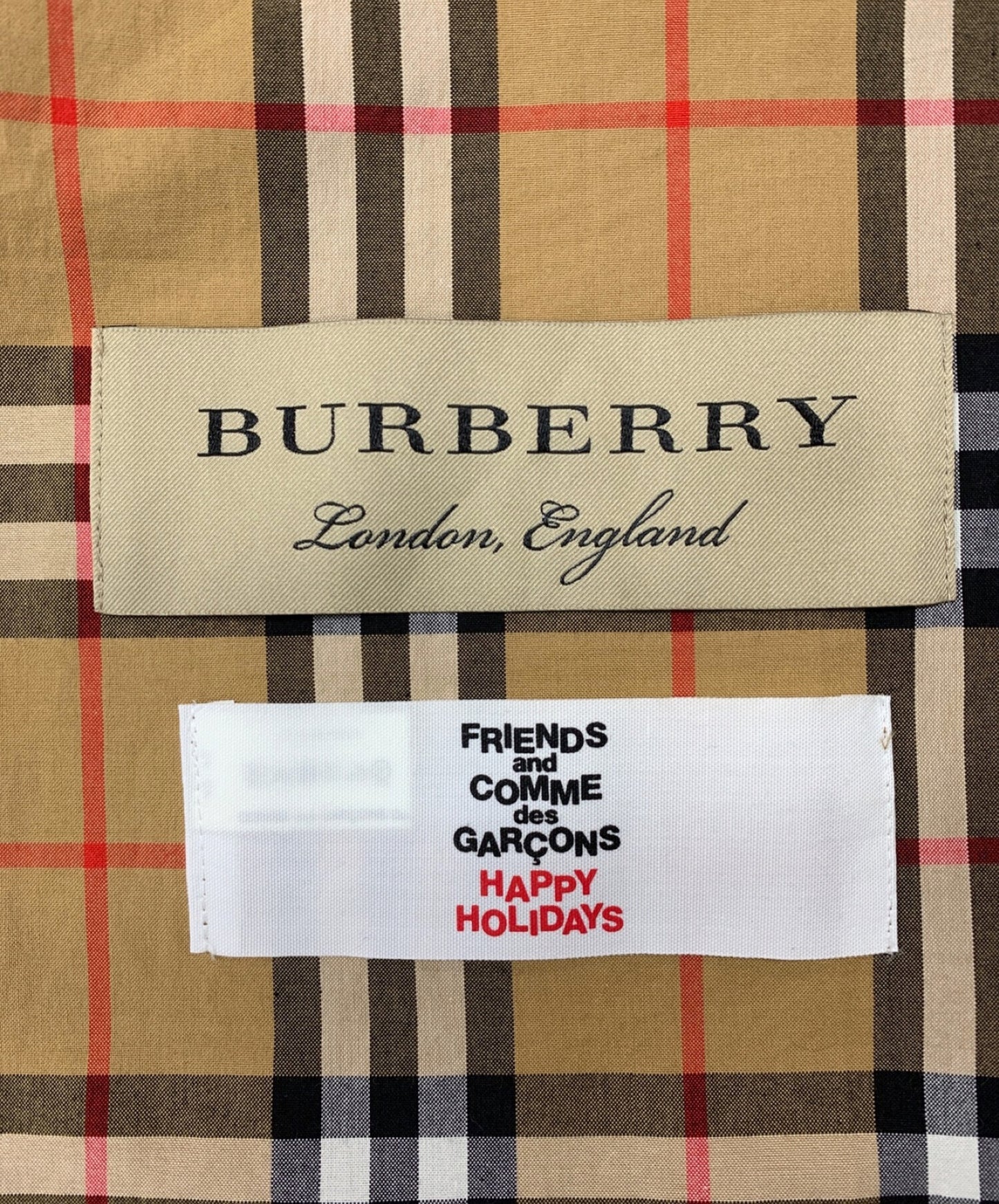 BURBERRY LONDON x COMME des GARCONS large-size scarf
