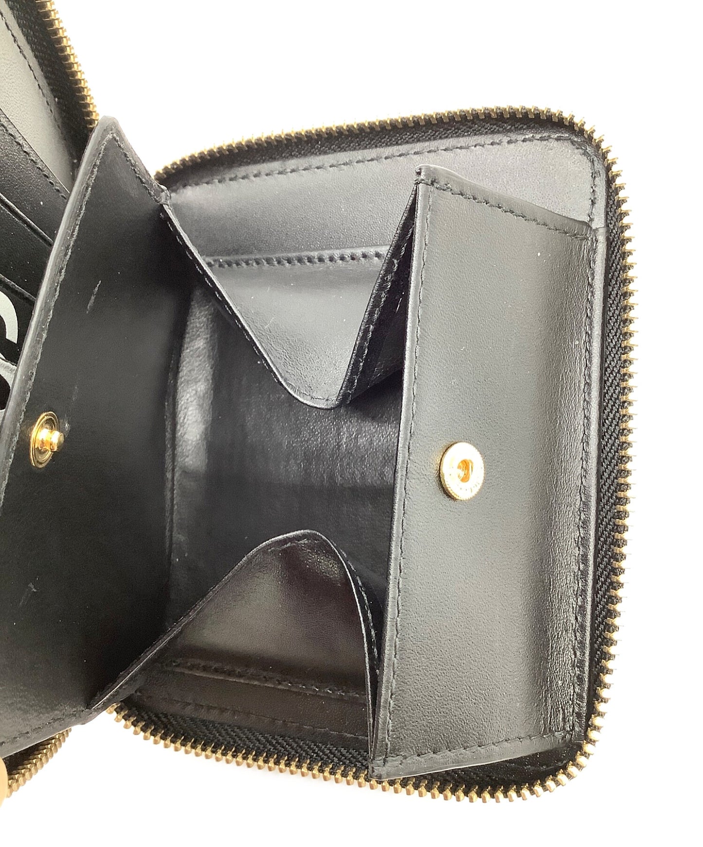 Comme des garcons bifold round zip wallet sa 2100hl