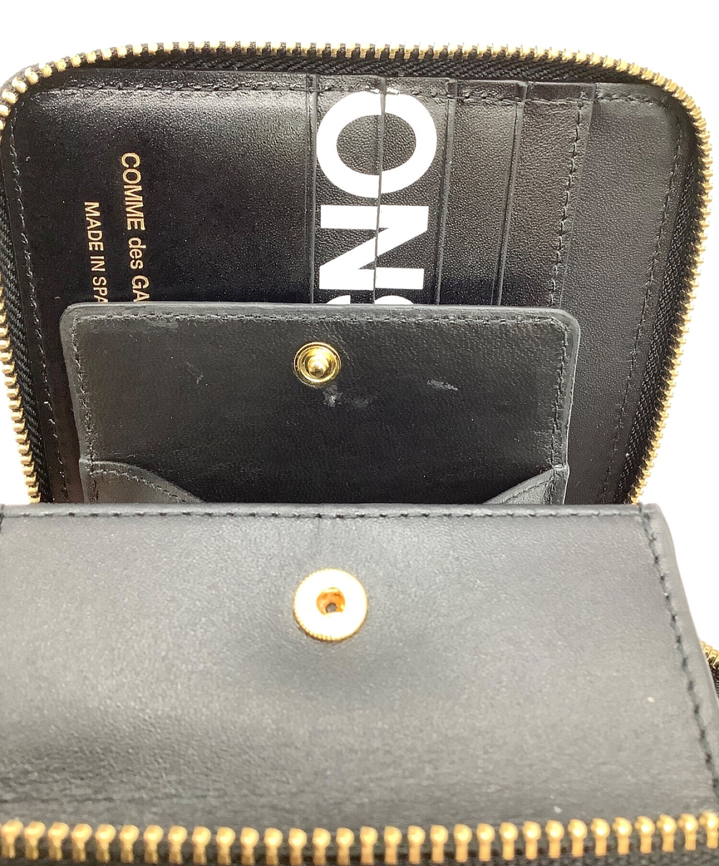 Comme des garcons bifold round zip wallet sa 2100hl