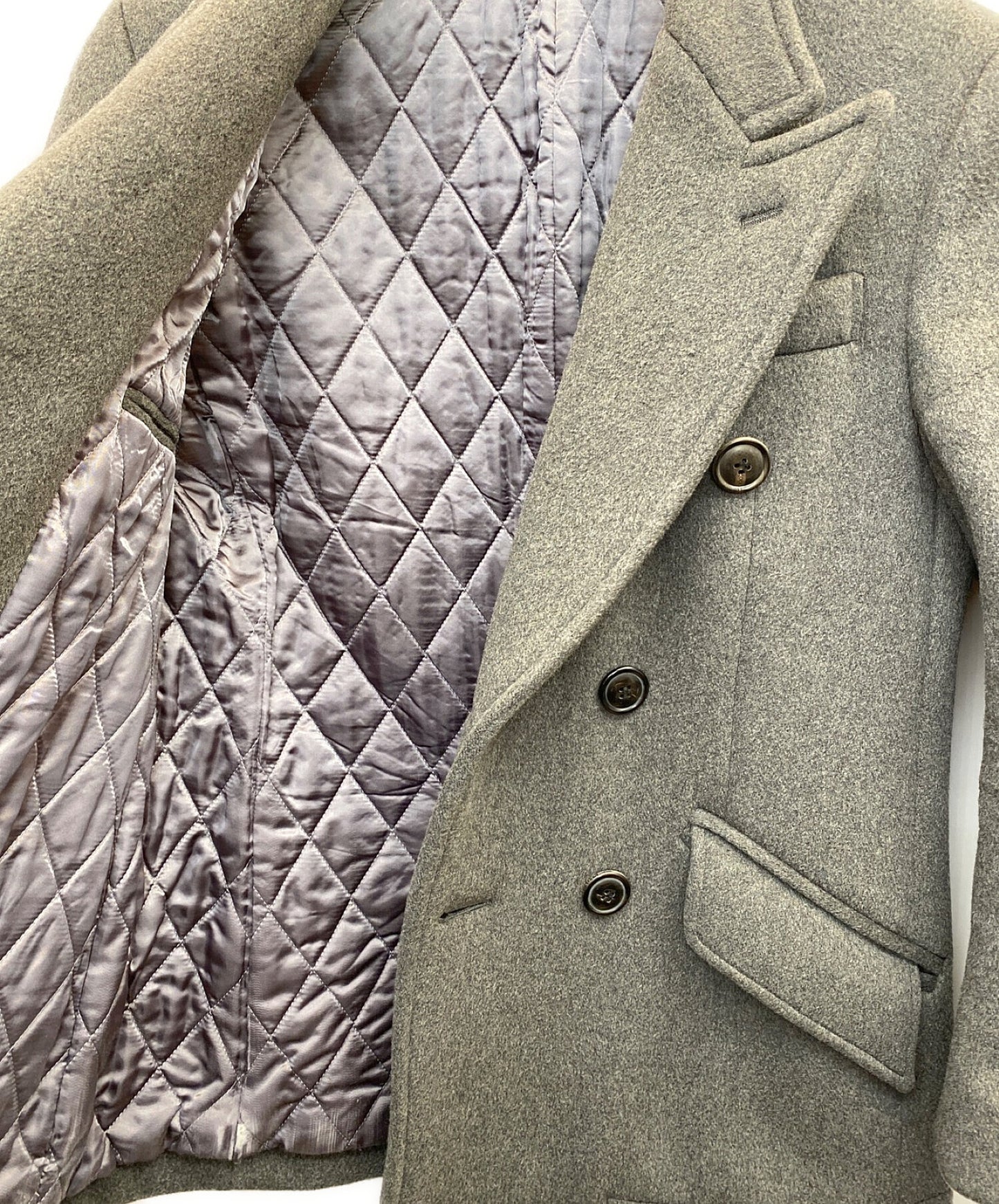 [Pre-owned] COMME des GARCONS Cashmere blend melton coat EF-J007