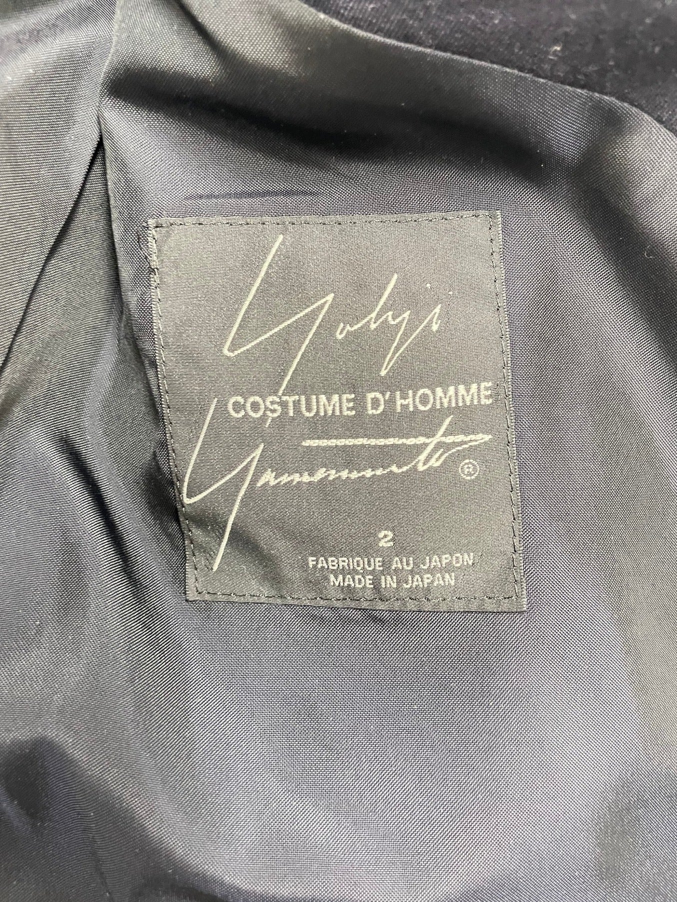 Yohji Yamamoto pour homme 2B jacket HN-J86-150
