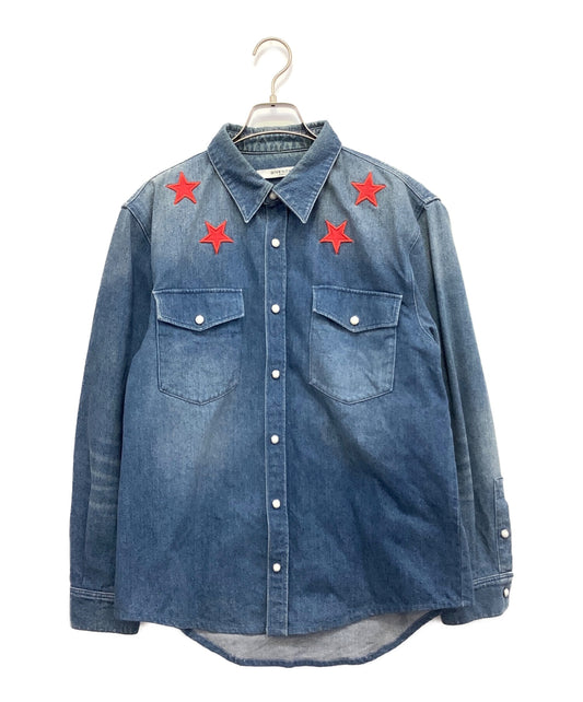 [Pre-owned] GIVENCHY Star Patch Denim Shirt 17f 0907 479