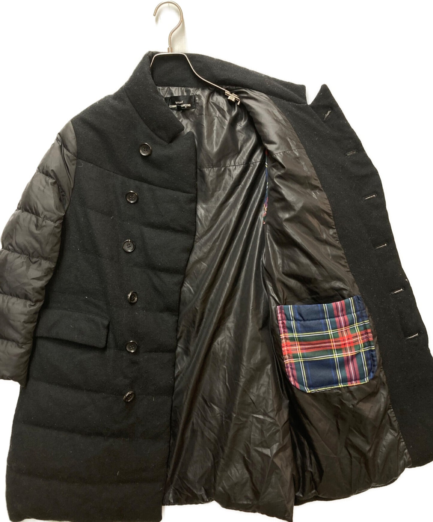 tricot COMME des GARCONS Melton Switching Down Coat TR-C004