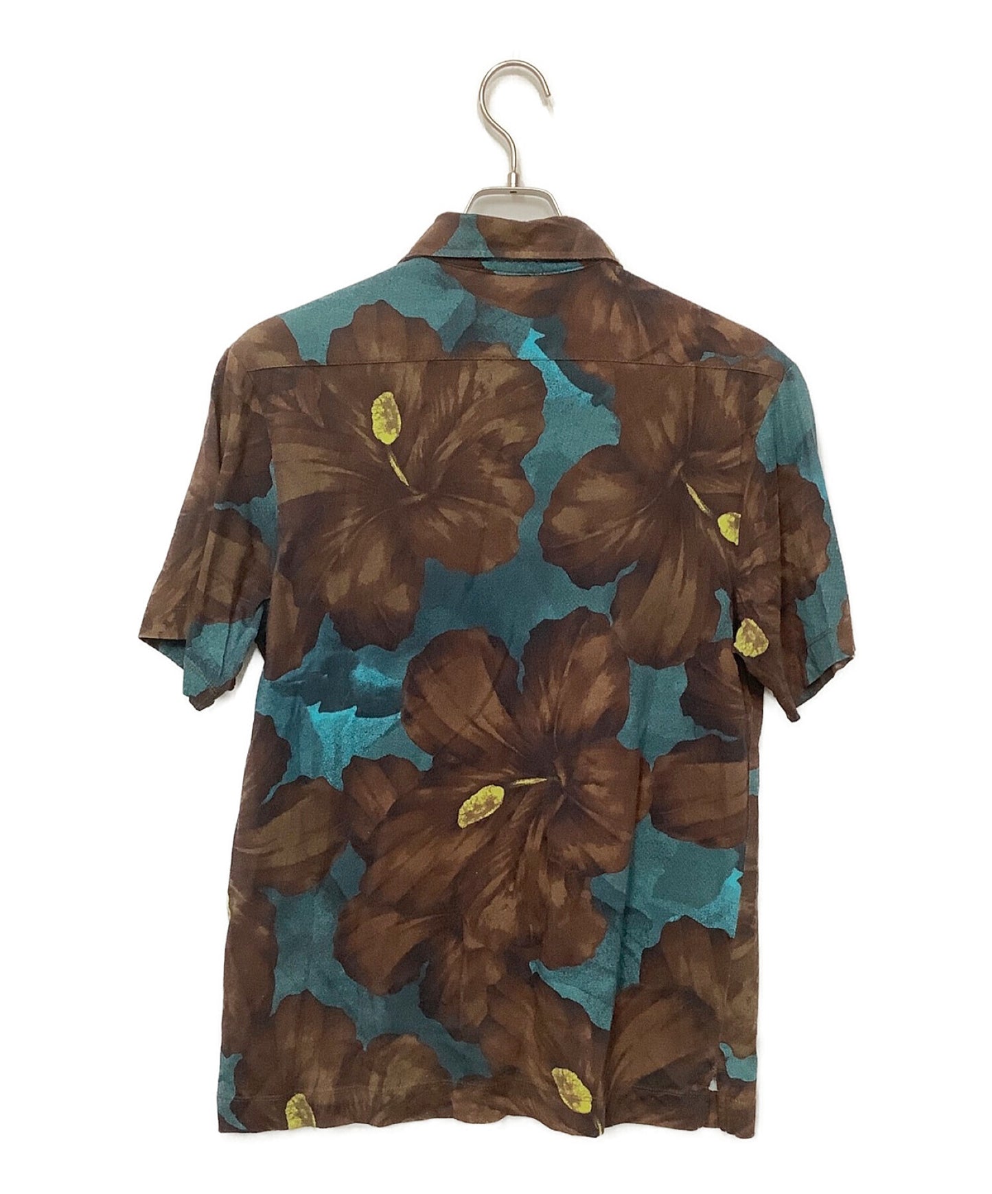 Dries Van Noten Hibiscus พิมพ์เสื้อโปโล 73-11-01-11003