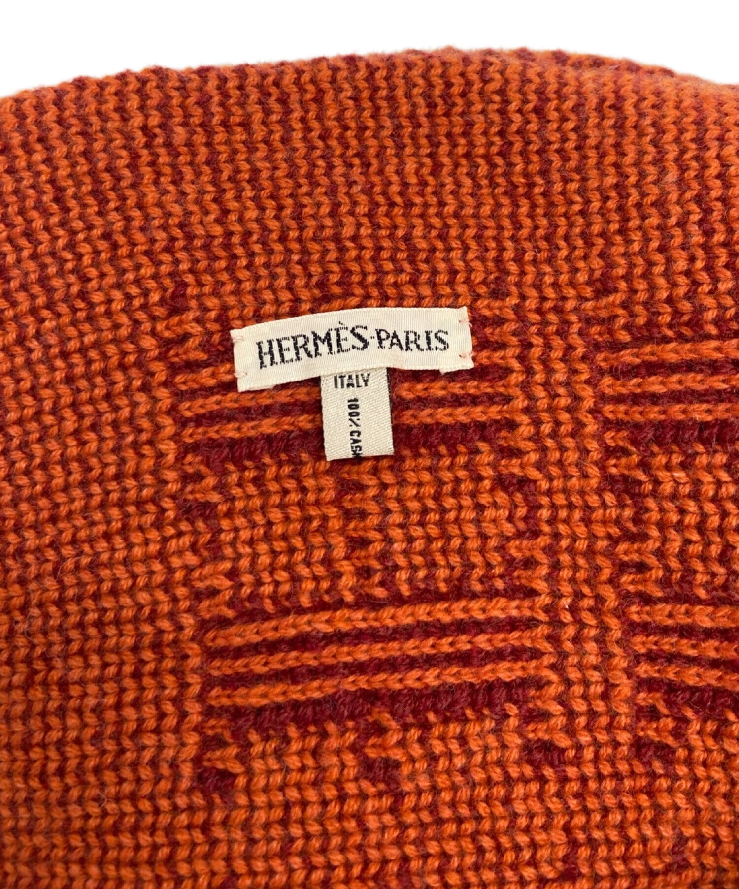 Hermès - Authenticated Scarf - Cotton Orange for Men, Never Worn