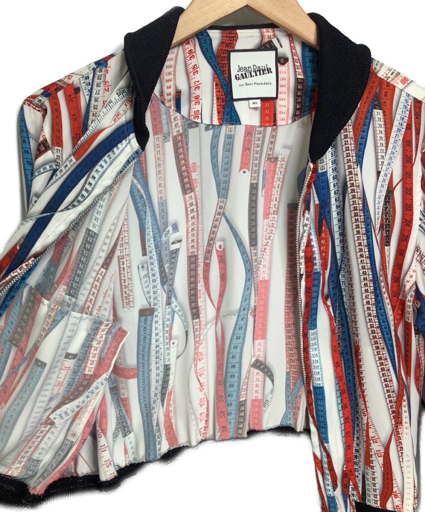 [Pre-owned] Jean Paul Gaultier Zip Blouson with All-Over Pattern JPT011