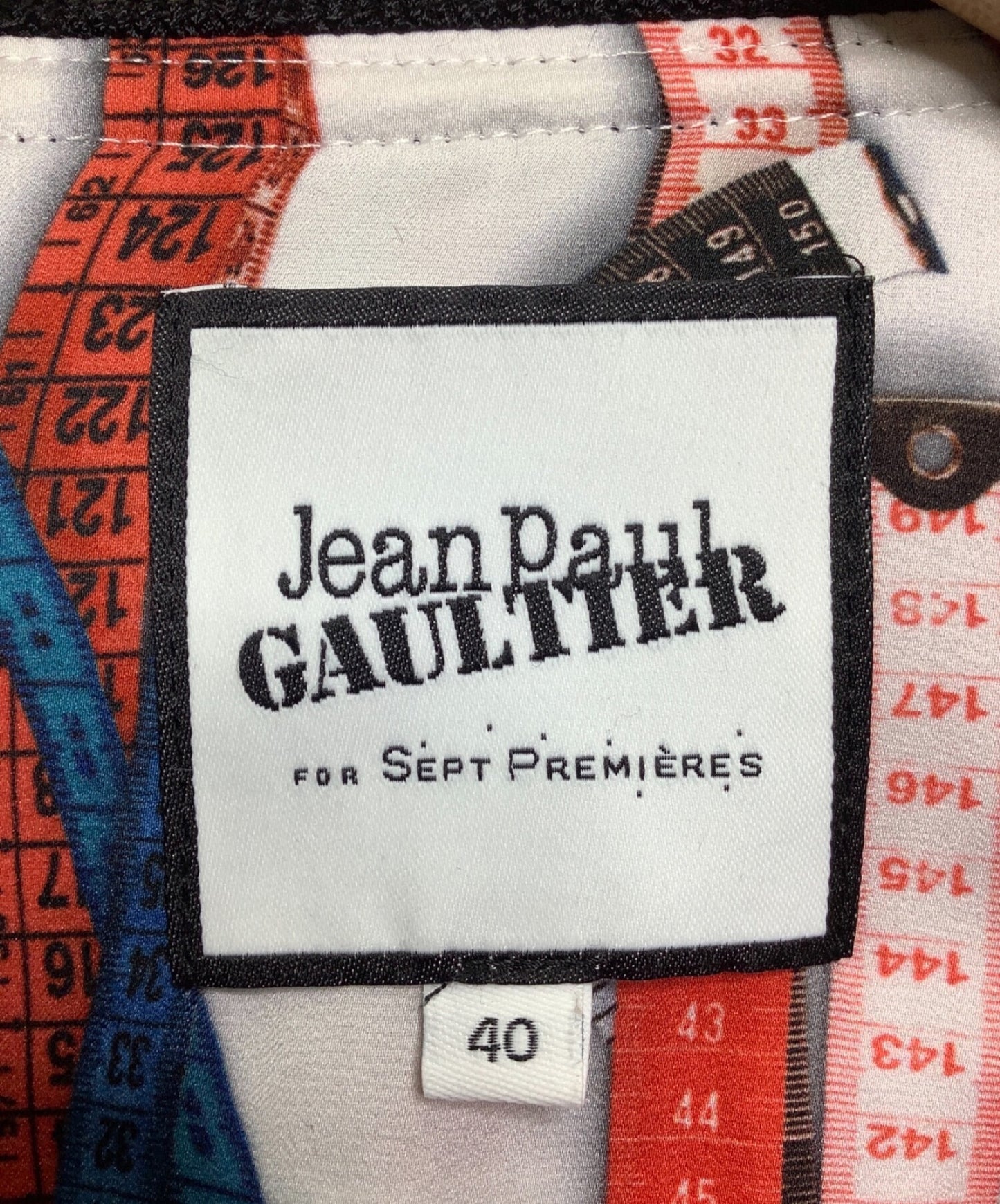 전 세계 패턴 JPT011을 가진 Jean Paul Gaultier Zip Blouson