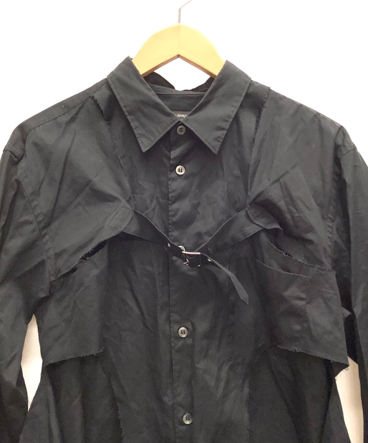 COMME des GARCONS HOMME PLUS Buckle layered shirt PG-B019