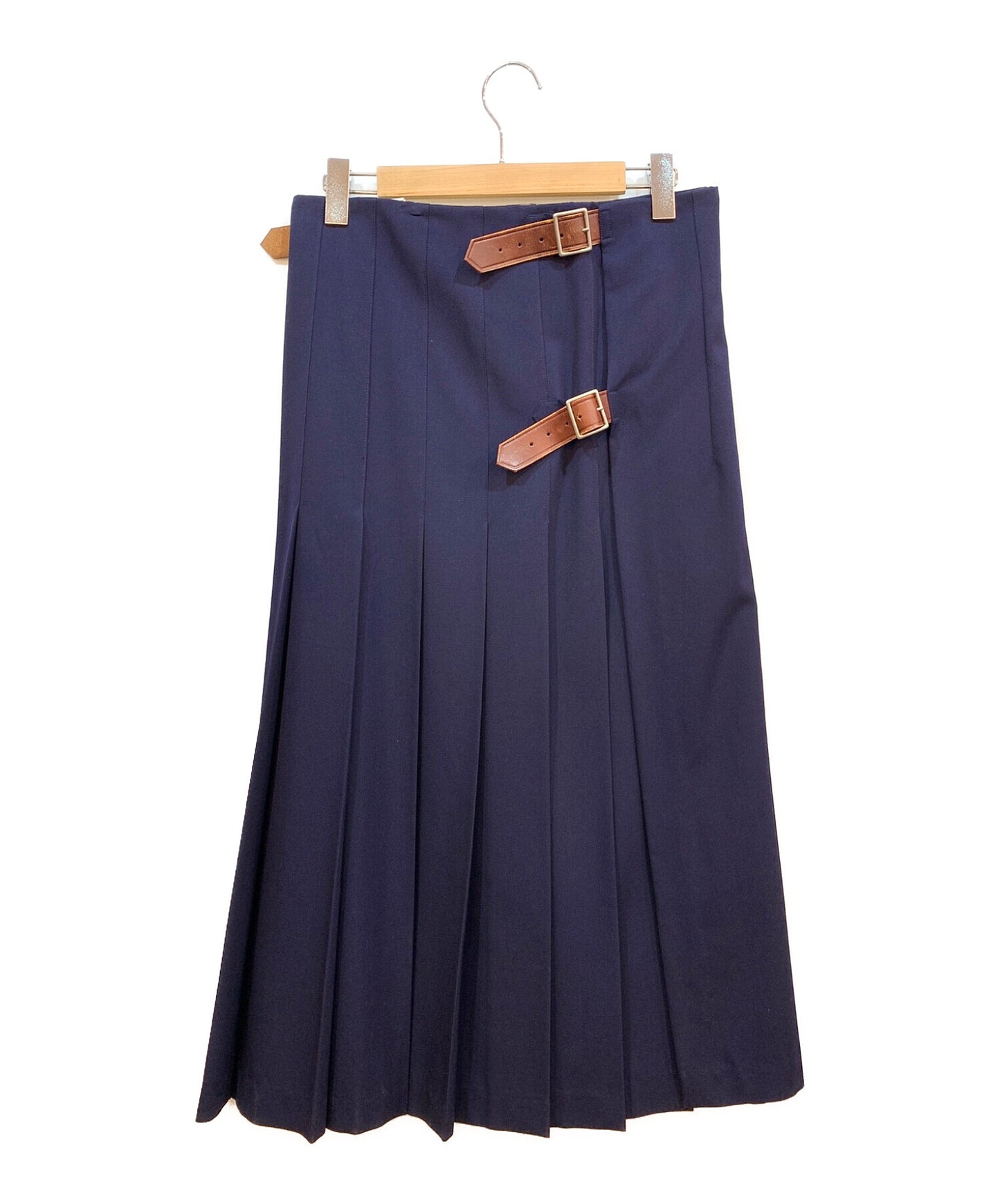 [Pre-owned] ROBE DE CHAMBRE COMME DES GARCONS Wool gaber long pleated skirt RS-10001M