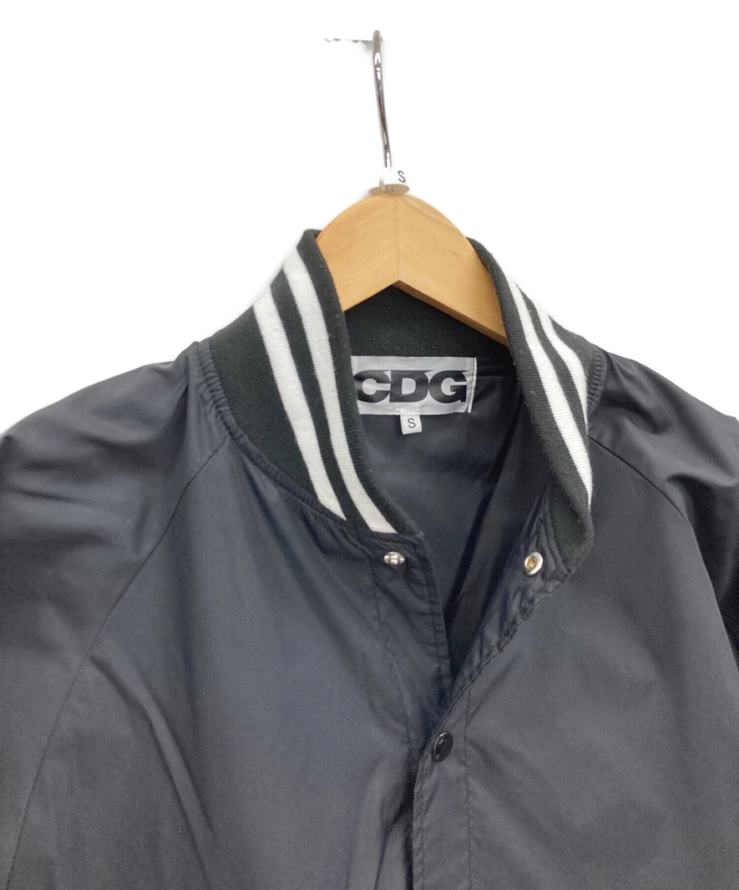 Pre-owned] COMME des GARCONS Varsity jacket nylon jacket SZ-J006