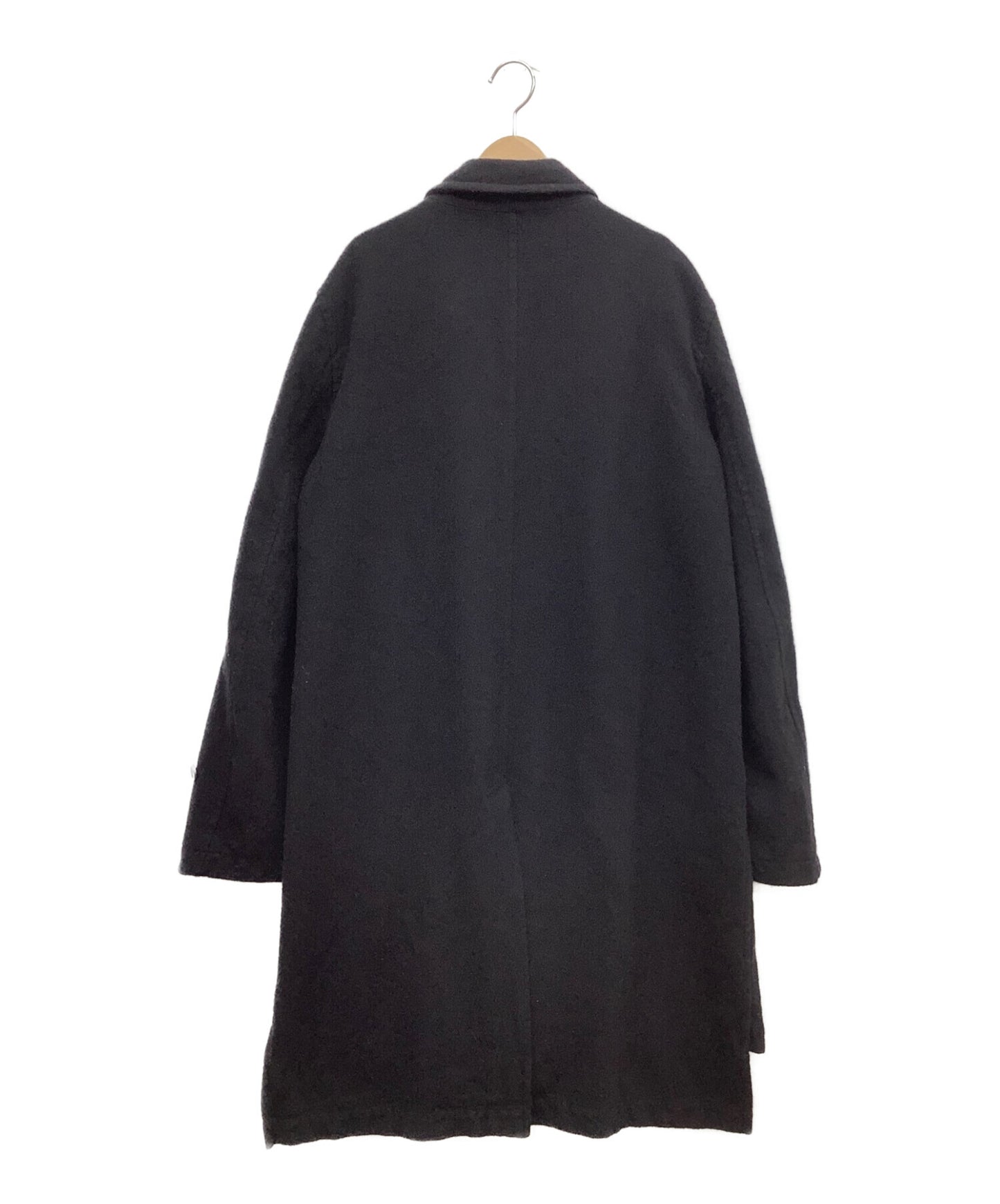 Black Comme des garcons ผลิตภัณฑ์ย้อมสีผ้าขนสัตว์ soutain coat 1d-c001