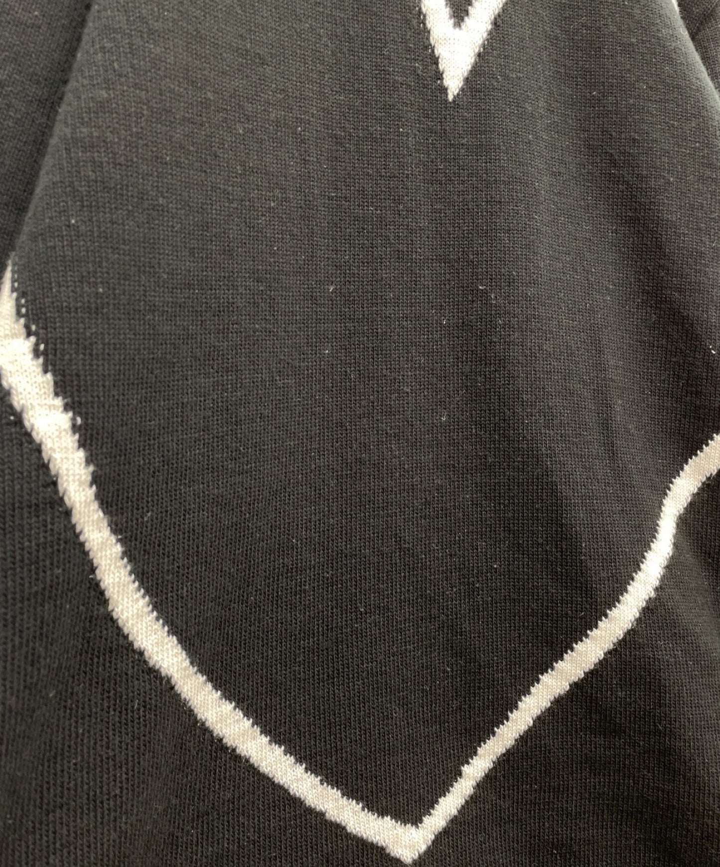 BLACK COMME des GARCONS heart-knit 1J-N001