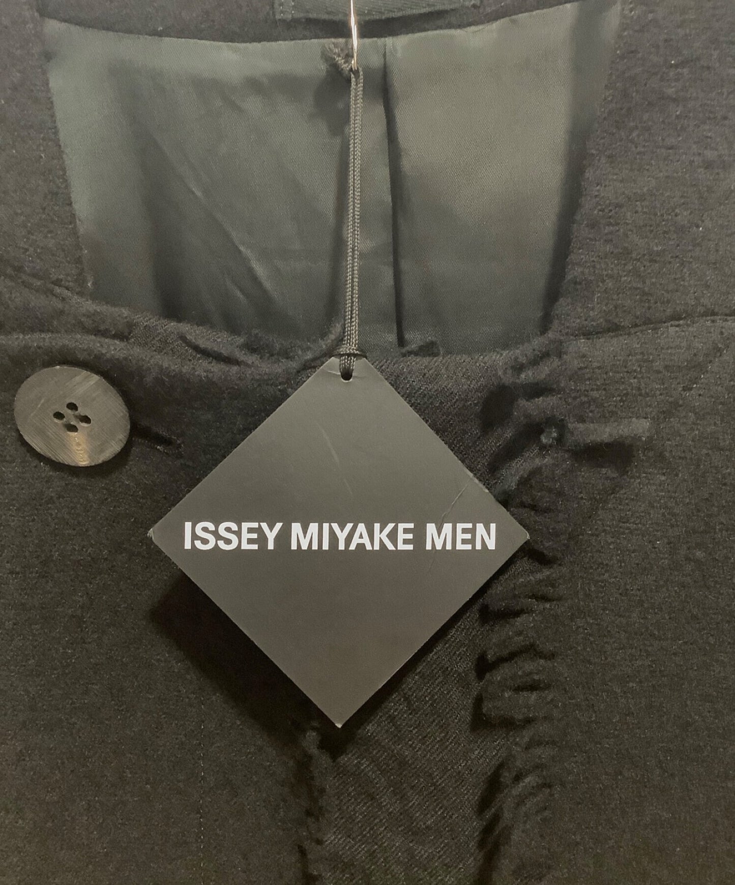 Issey Miyake男子19AW大型剪影邊緣長外套ME93FA148