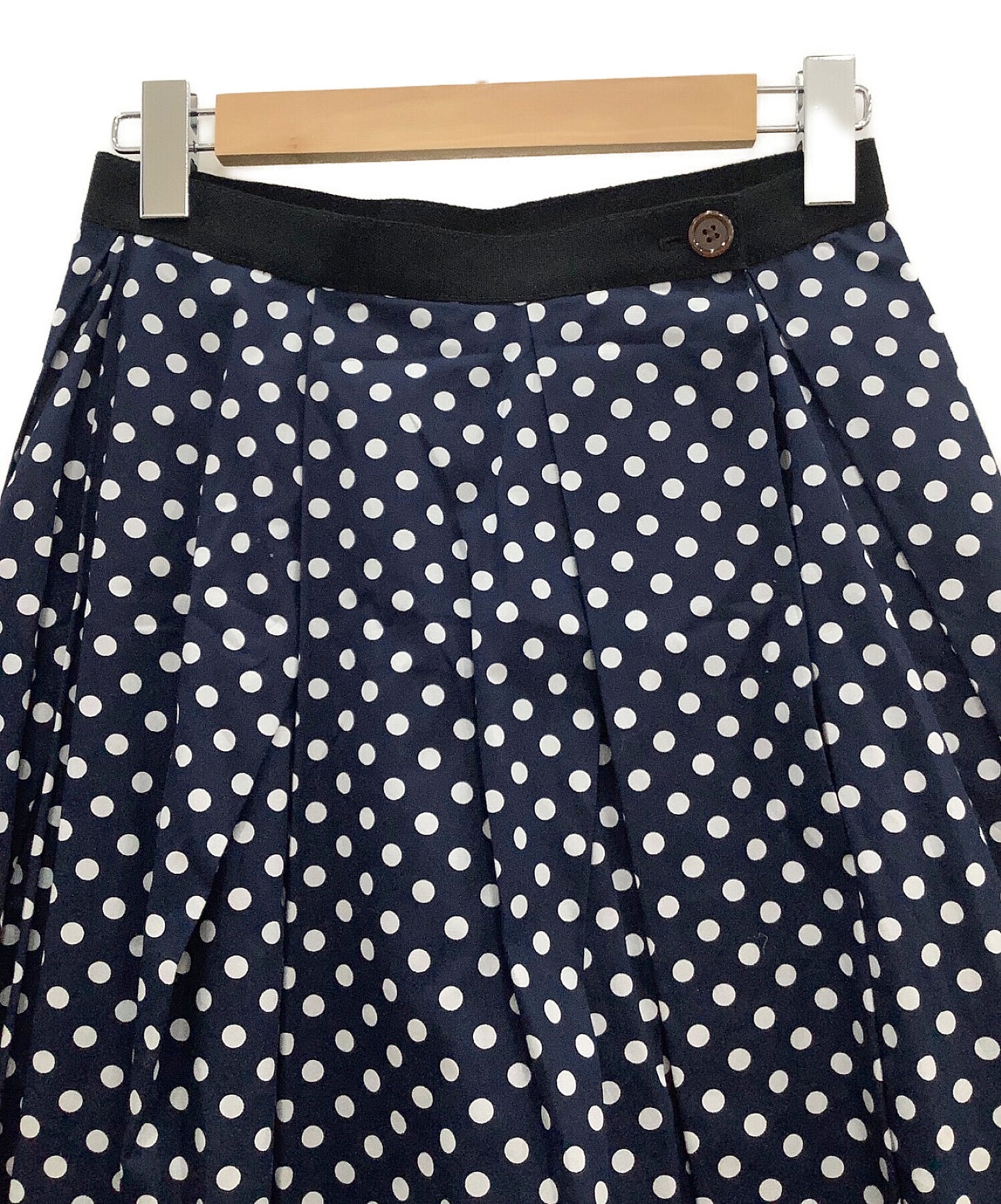 COMME des GARCONS tricot COMME des GARCONS tricot cotton broadcloth polka dot print skirt TG-S017