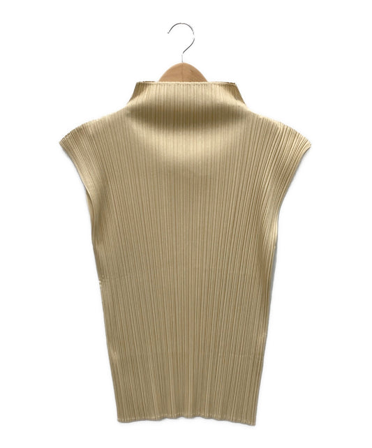 [Pre-owned] PLEATS PLEASE Pleated high-neck sleeveless cut and sewn PP05-JK003
