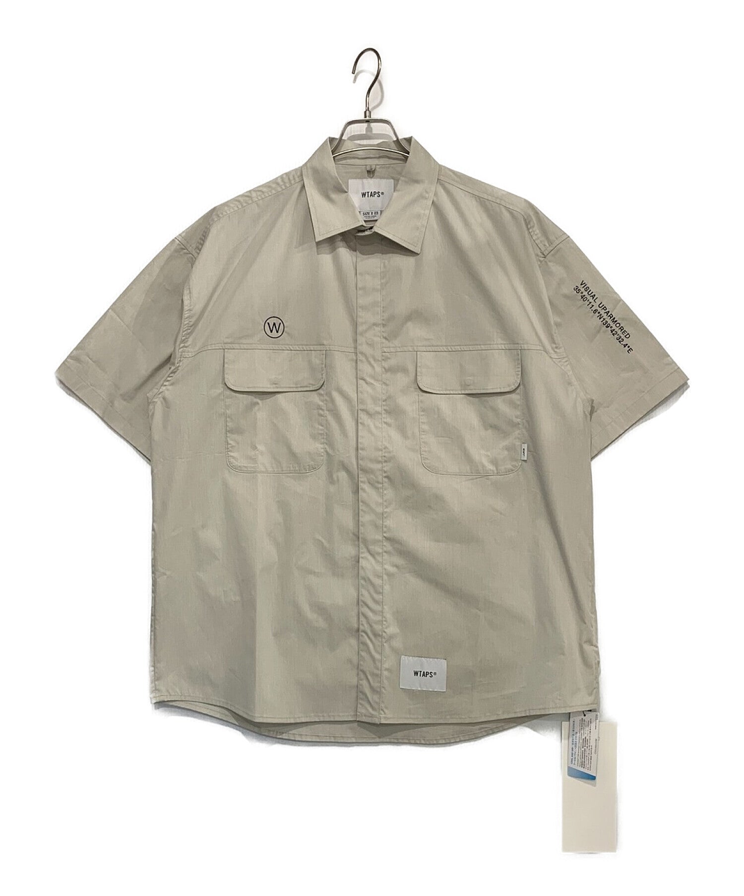 [Pre-owned] WTAPS LADDER/SS/CTPL.BROADCLOTH.COOLMAX.BIRTH 231wvdt-shm03