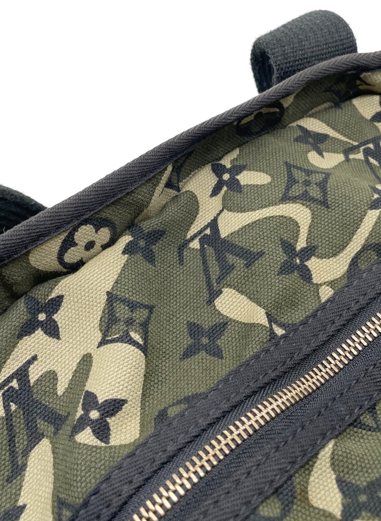 Shop Louis Vuitton Camouflage Monogram Wool Street Style Plain
