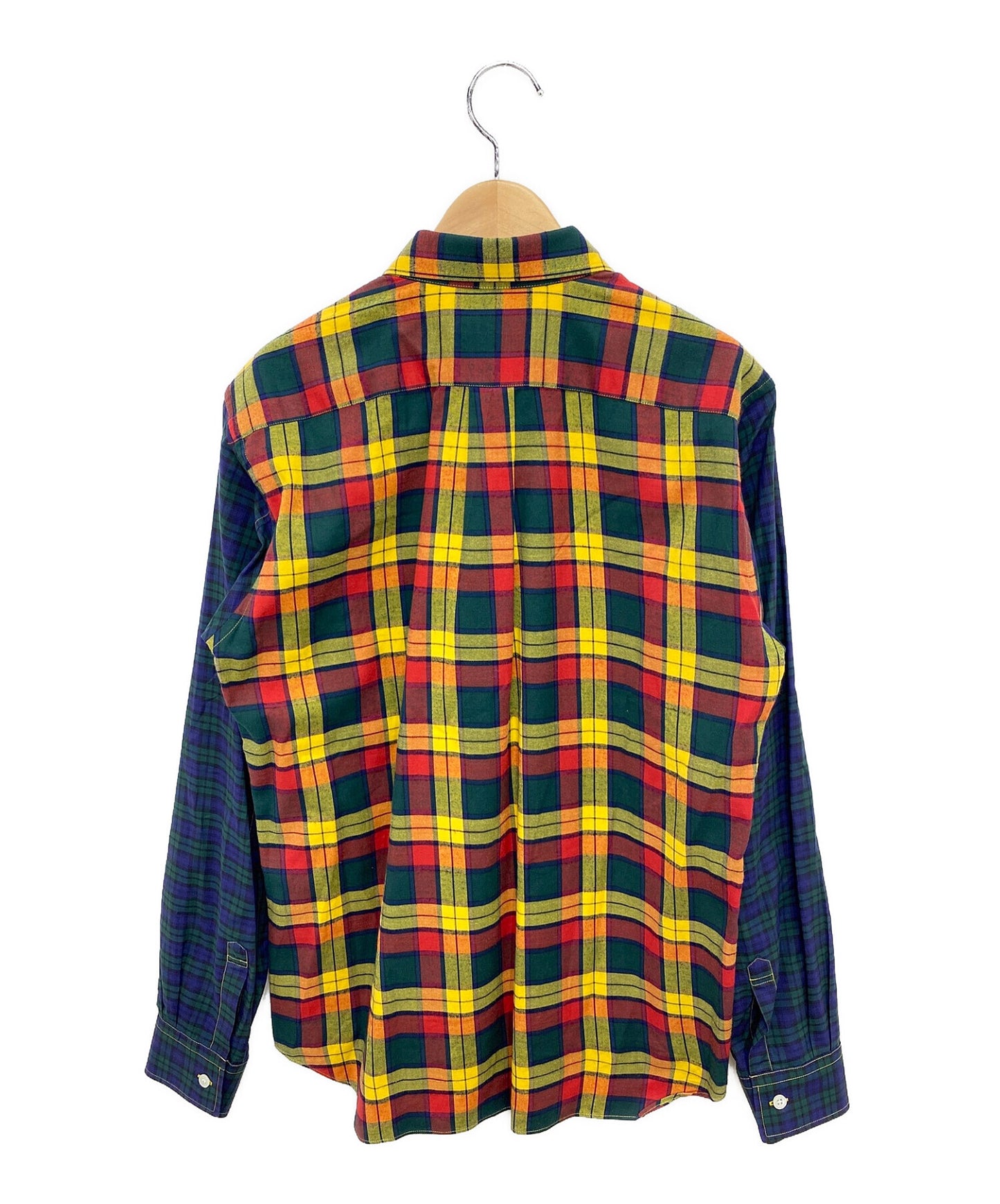 Comme des Garcons เสื้อเชิ้ตตรวจสอบเสื้อเชิ้ต W24916