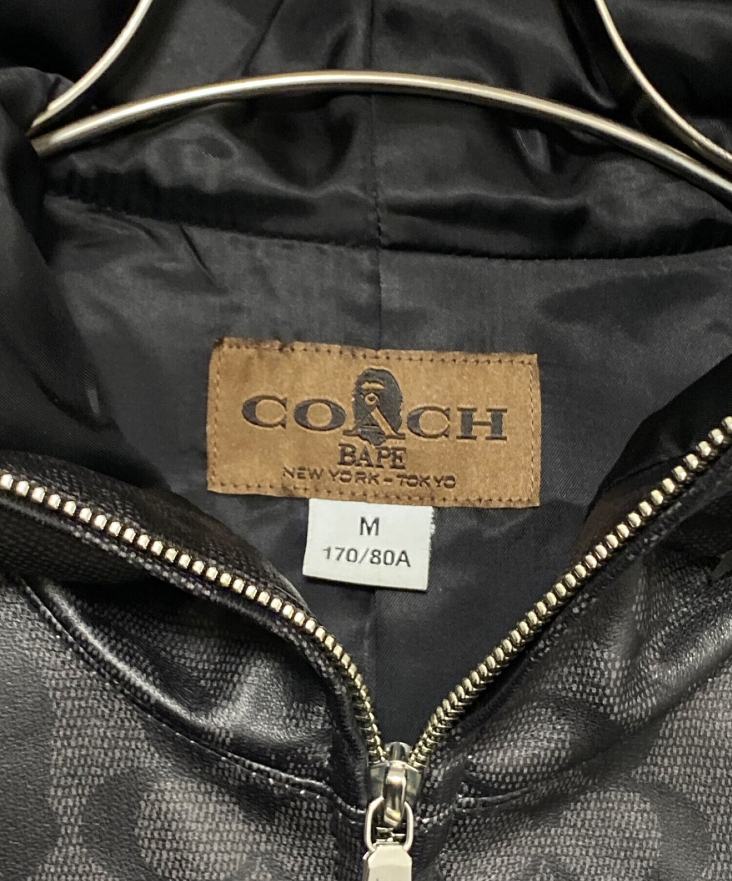 [Pre-owned] COACH Ape Godzilla Leather Parka 001hjg231903x