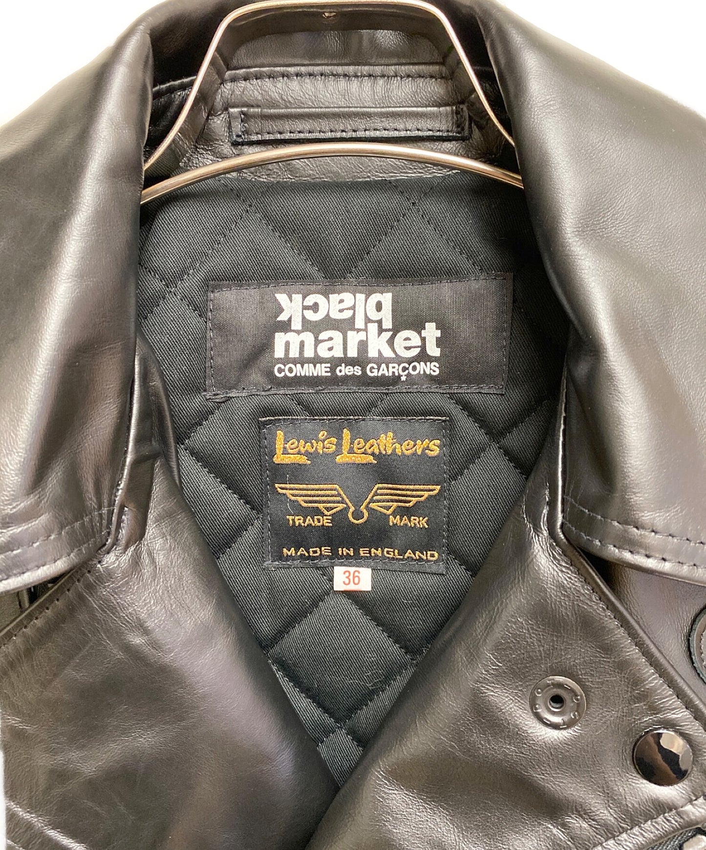 [Pre-owned] COMME des GARCONS BLACKMARKET Leather Riders Jacket OD-J001/AD2019