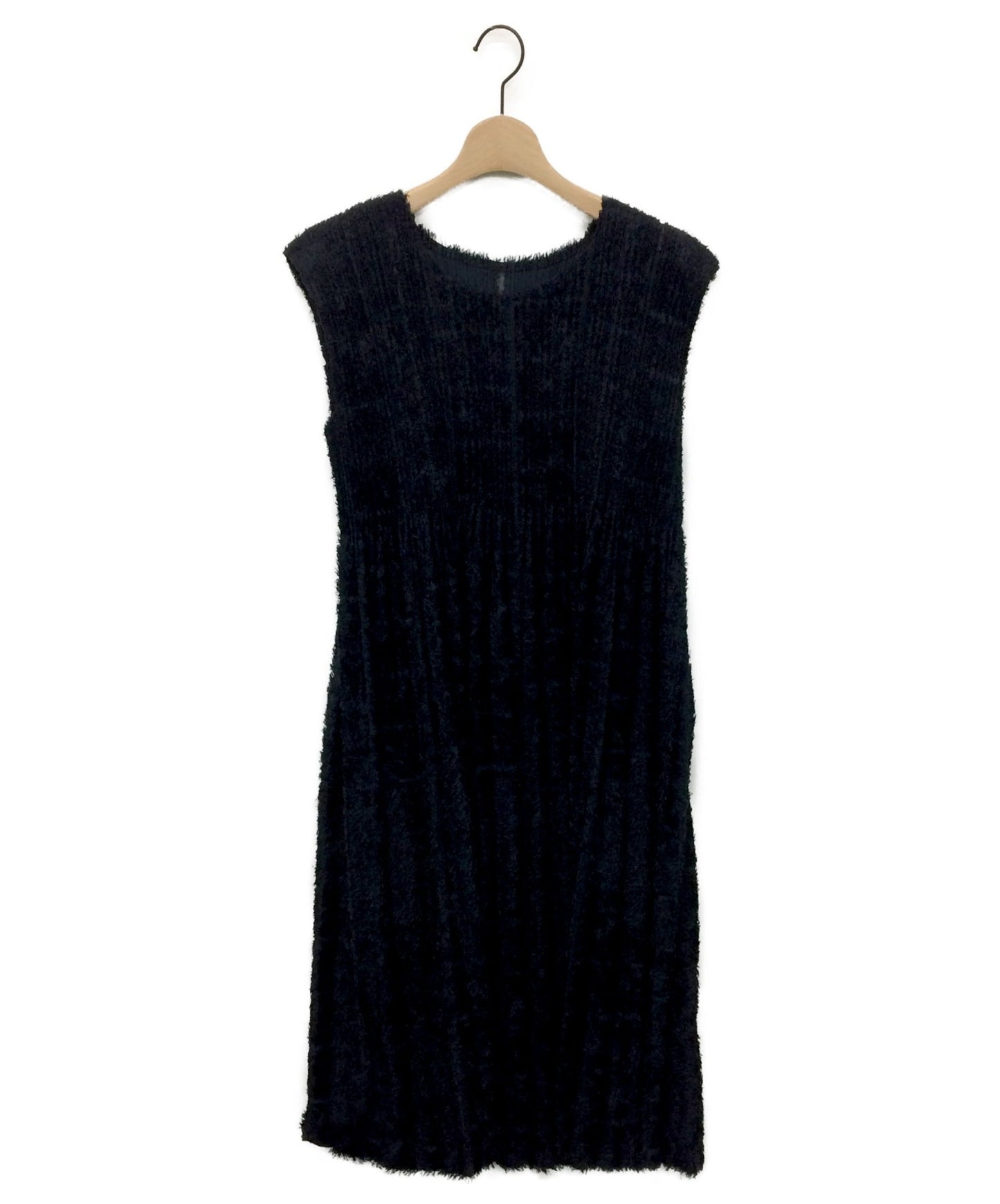 [Pre-owned] PLEATS PLEASE shaggy pleated No Sleeve One Piece