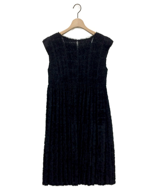 [Pre-owned] PLEATS PLEASE shaggy pleated No Sleeve One Piece