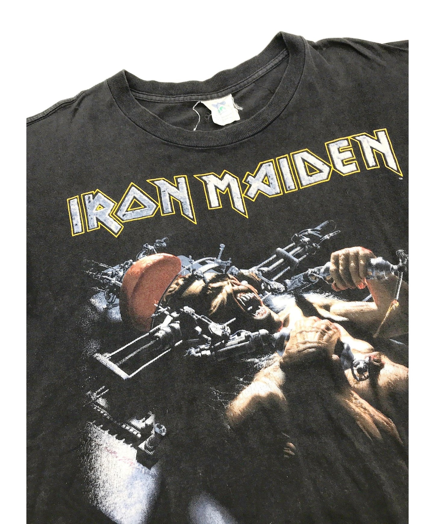 [เสื้อผ้าวินเทจ] เสื้อยืดวงดนตรี Maiden Iron Maiden 90