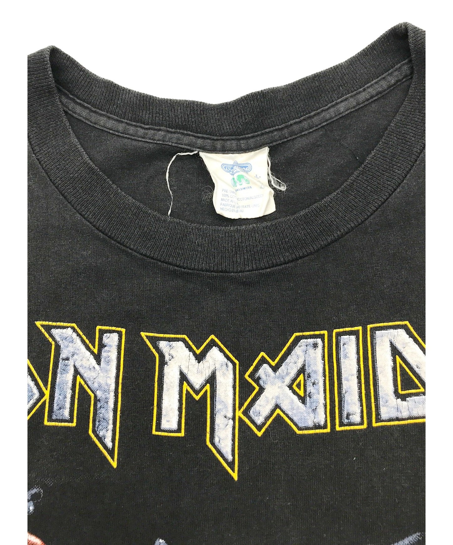 [เสื้อผ้าวินเทจ] เสื้อยืดวงดนตรี Maiden Iron Maiden 90