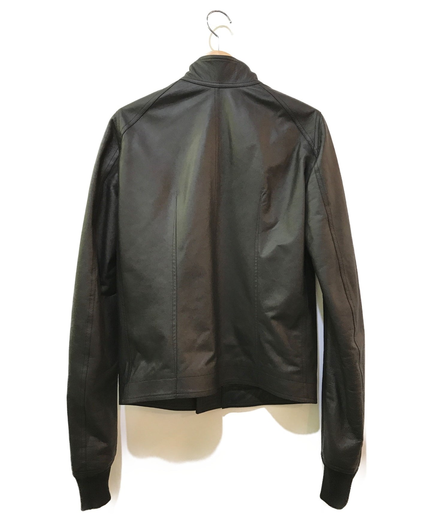 [Pre-owned] RICK OWENS Stand collar leather jacket RU21S6761