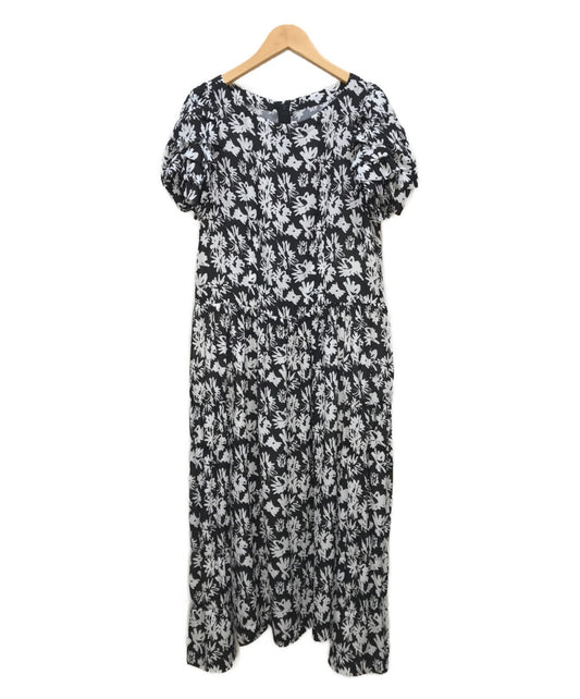 [Pre-owned] COMME des GARCONS COMME des GARCONS Sleeve Ruffle Flower Print Dress RB-O017