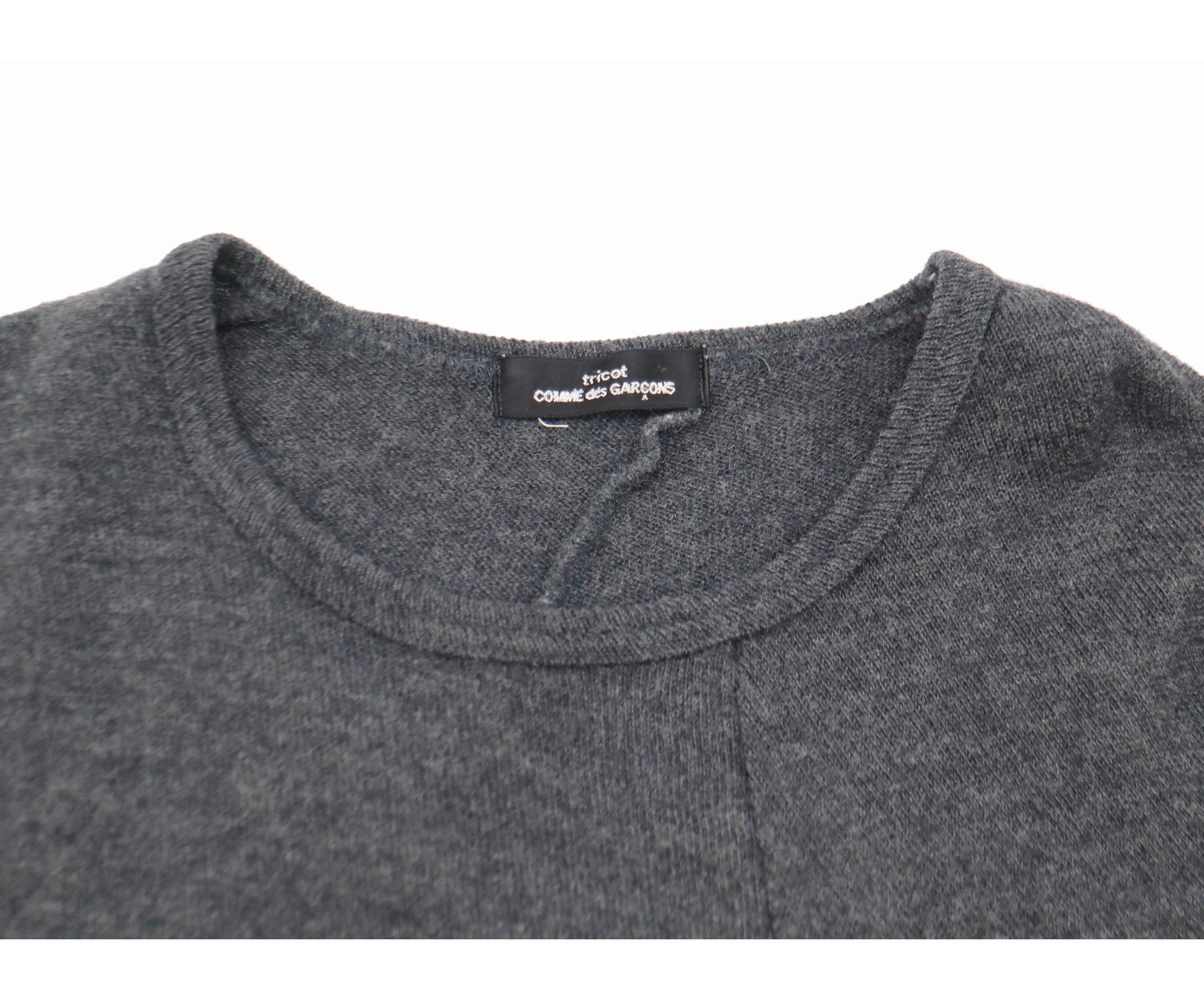 Pre-owned] tricot COMME des GARCONS Asymmetric panel knit TH-T044