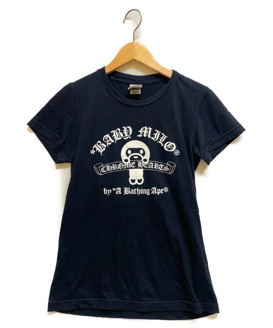 [Pre-owned] CHROME HEARTS x A BATHING APE Milo Logo Print T-Shirt