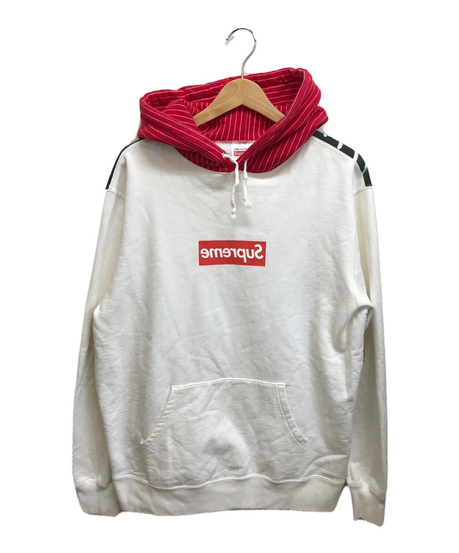 [Pre-owned] Supreme x COMME des GARCONS SHIRT Box Logo Pullover Hoodie