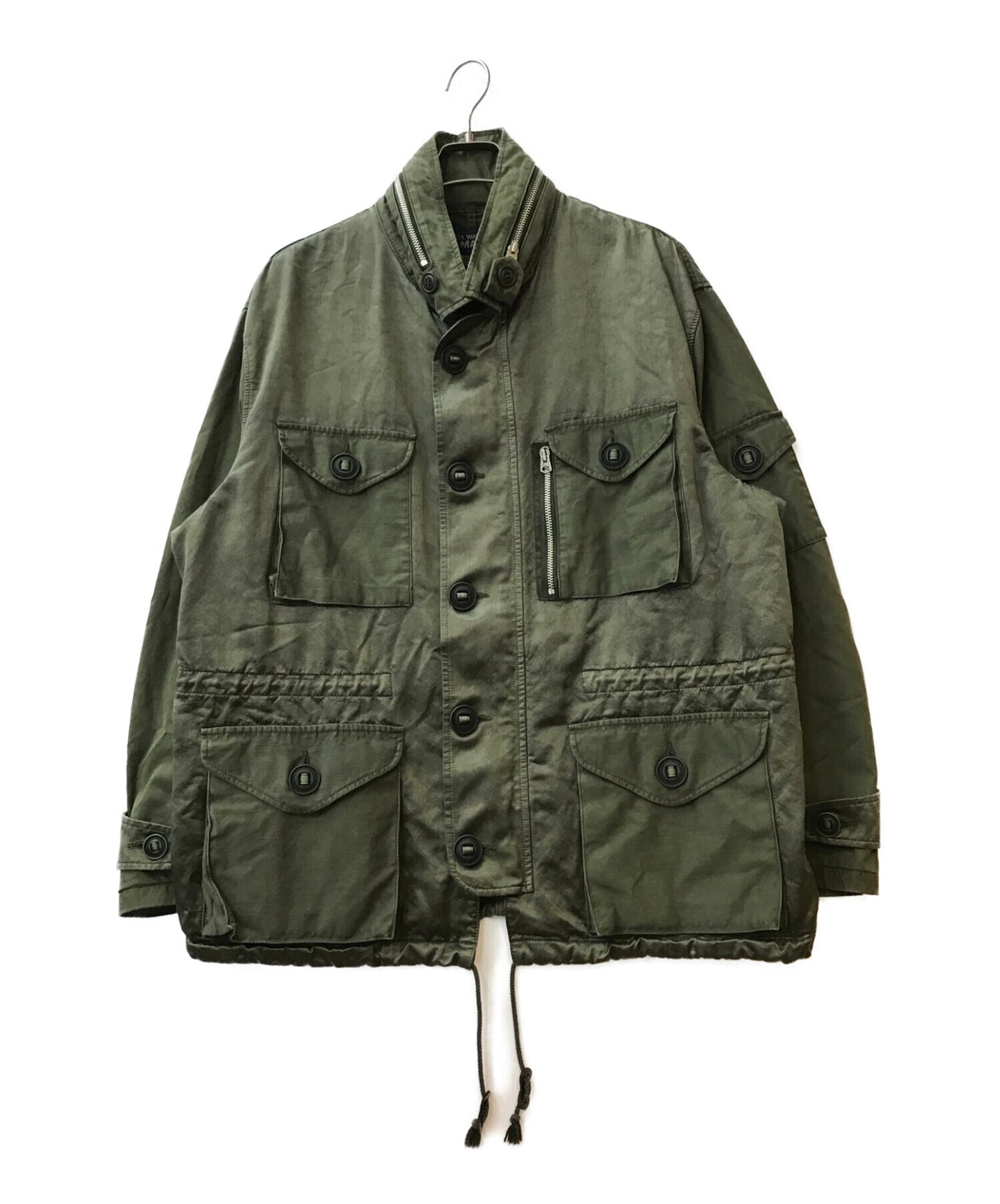 Junya Watanabe Man Cotton Back 새틴 제품 염색 재킷 WI-J034