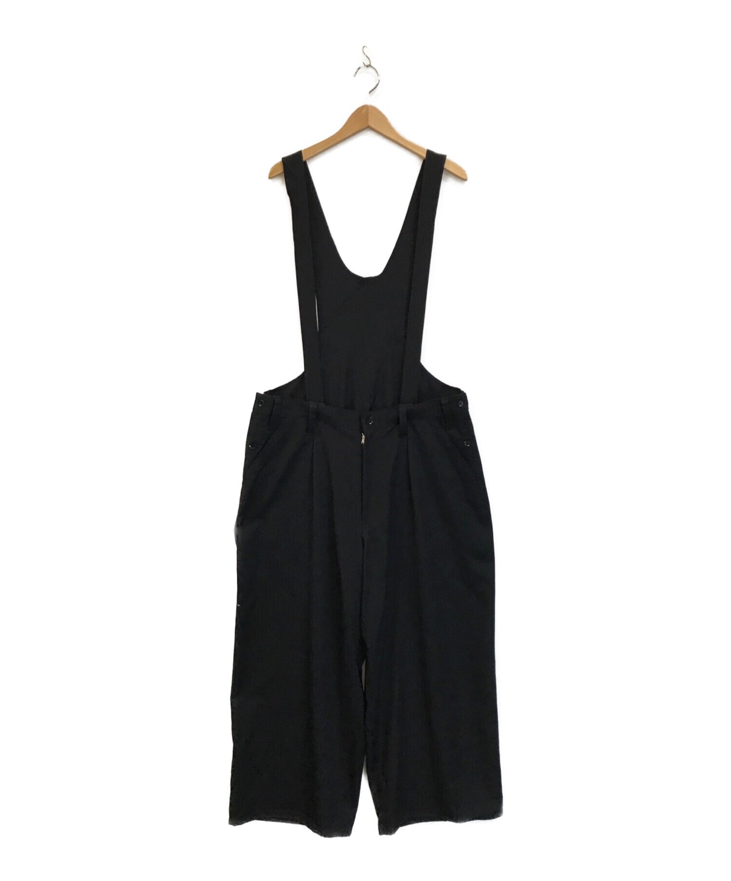 [Pre-owned] Yohji Yamamoto POUR HOMME Wool Gaber Wide Overalls HG-P08-100
