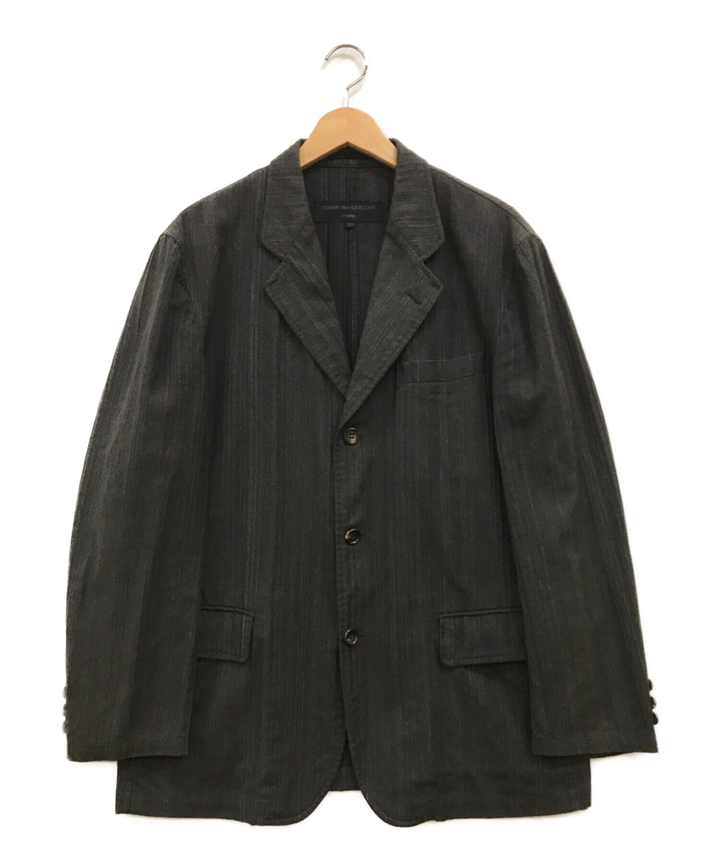 [Pre-owned] COMME des GARCONS HOMME  Striped 3B Jacket HJ-10010S