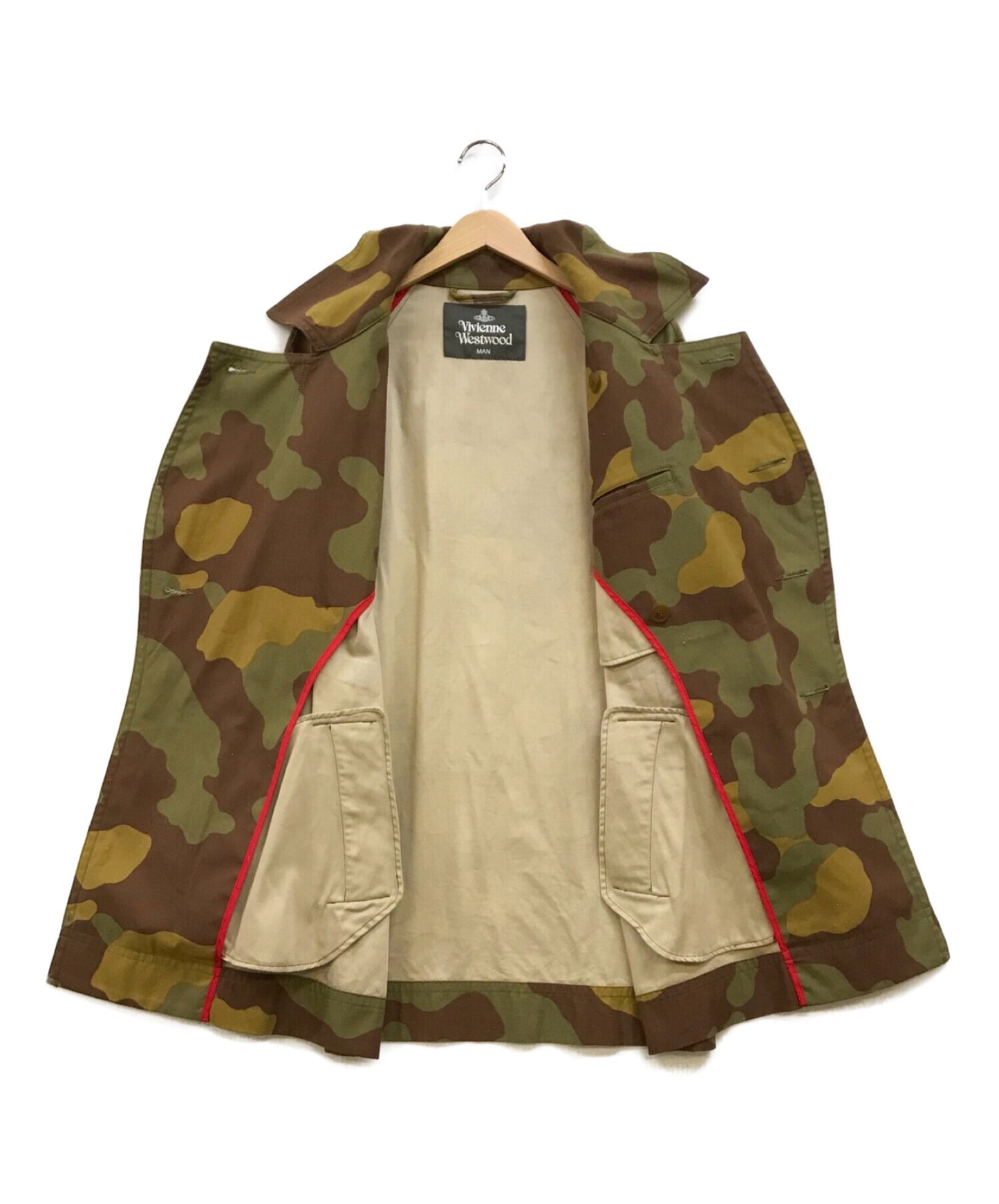 Vivienne Westwood Man 기후 혁명 군용 P 코트 긴 재킷