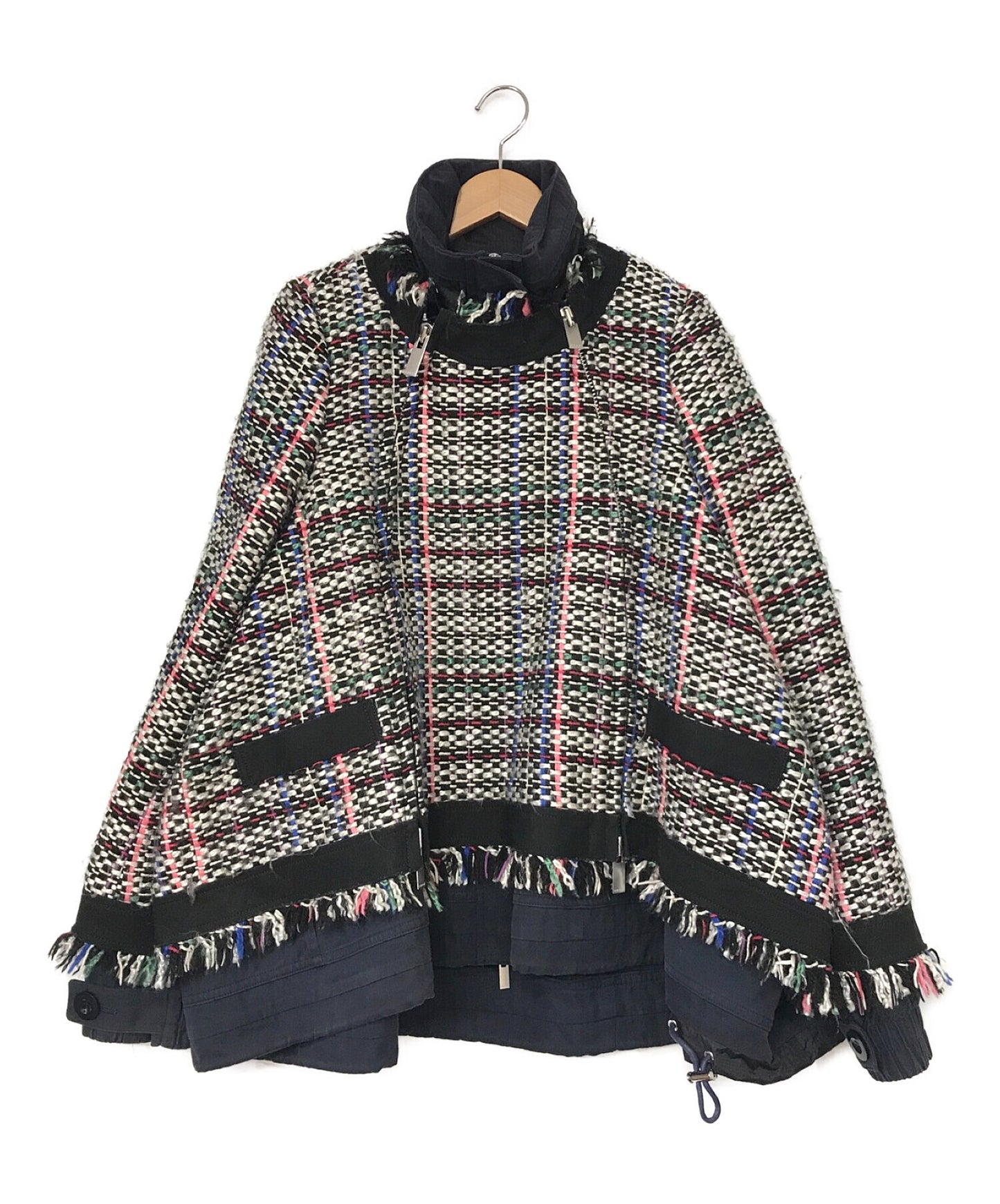 Sacai Tweed軍事碼頭外套