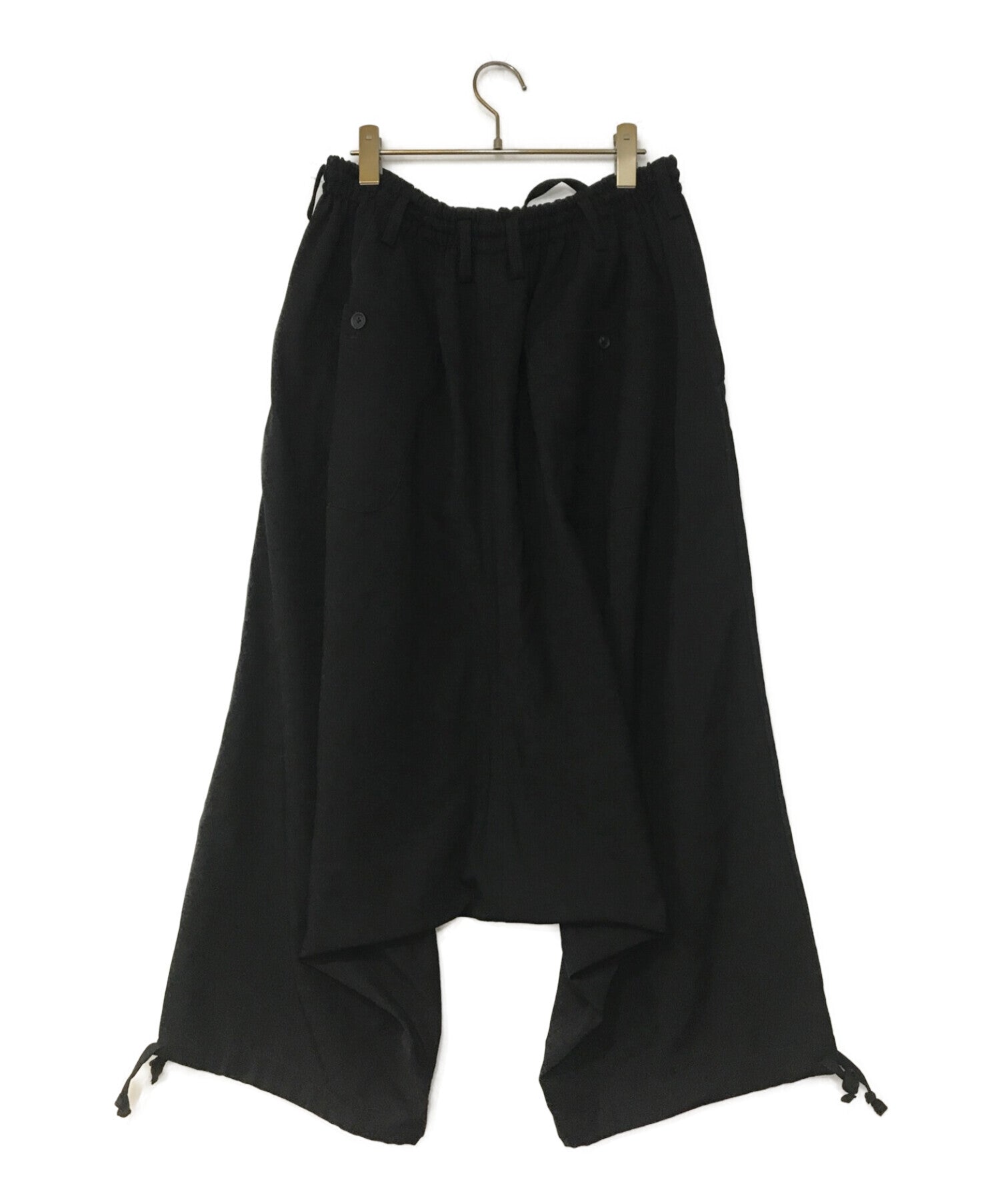 Yohji Yamamoto pour homme 19SS Classic Sarouel Pants Wrinkled Gabardine  HH-P47-100