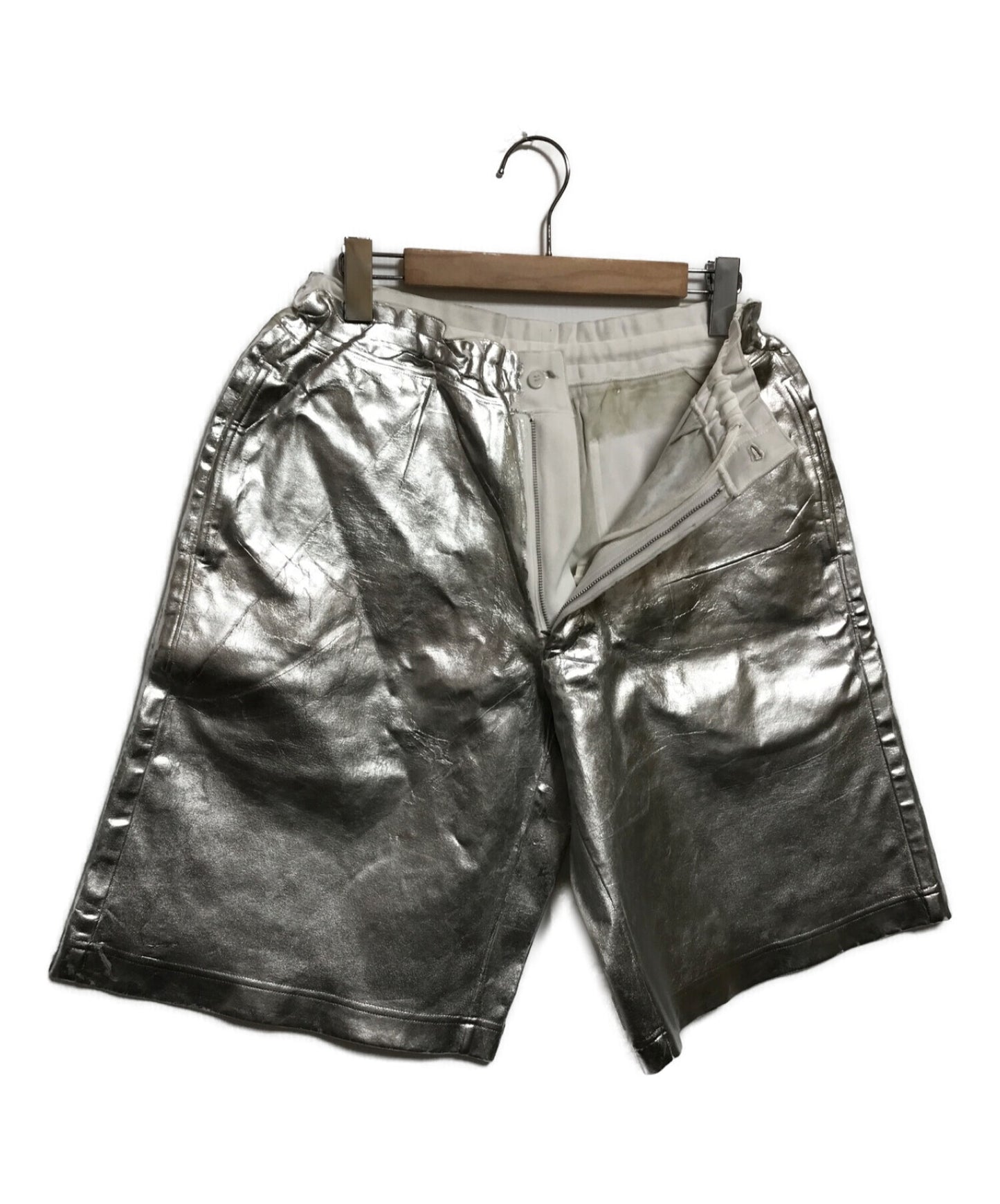 Comme des Garcons homme plus mura print metallic กางเกงขาสั้น pg-t028
