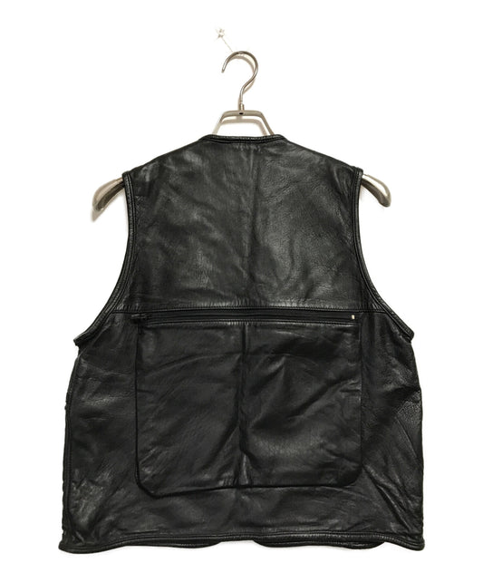 [Pre-owned] I.S. Vintage leather fishing vest RQ33069 ISSEY MIYAKE