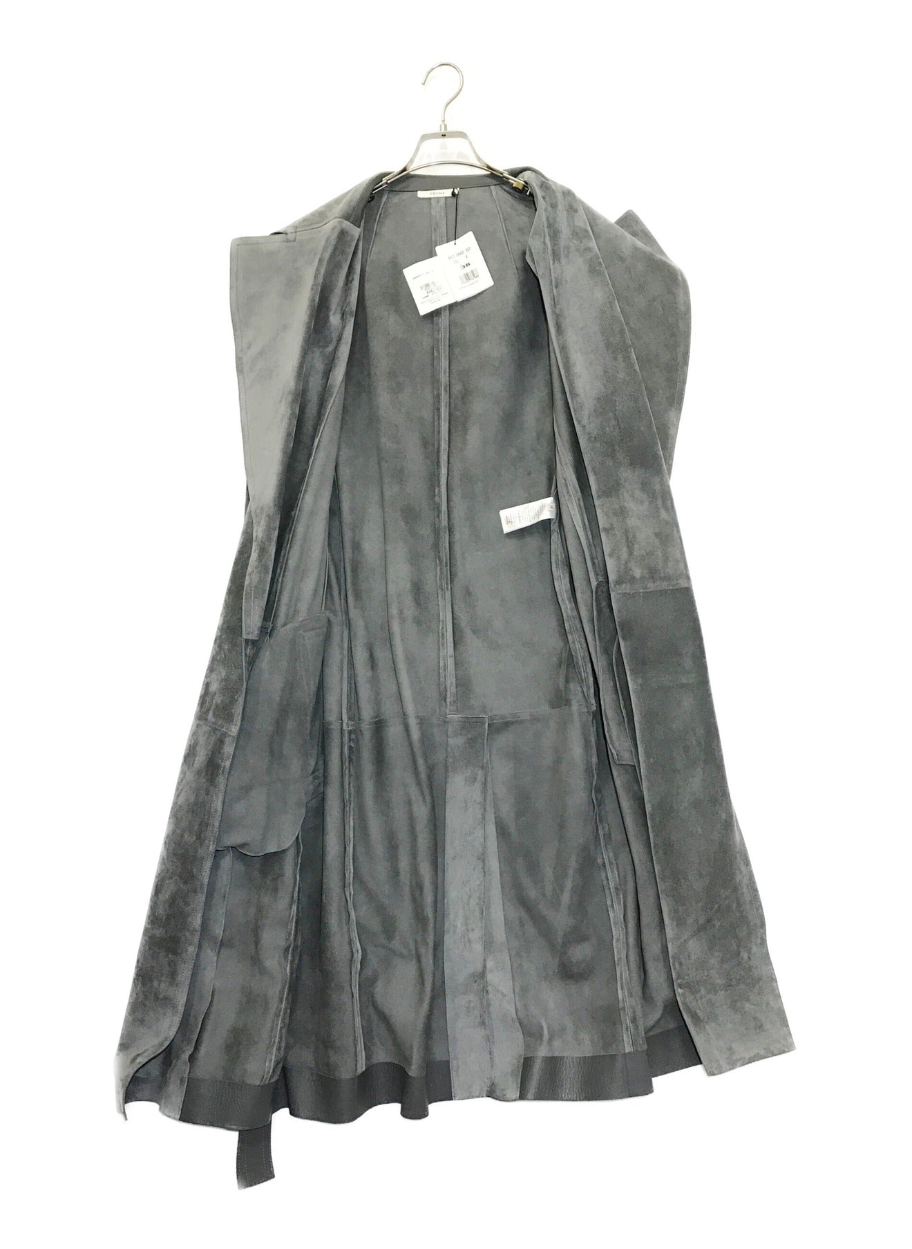 CELINE suede gown coat 28W556319